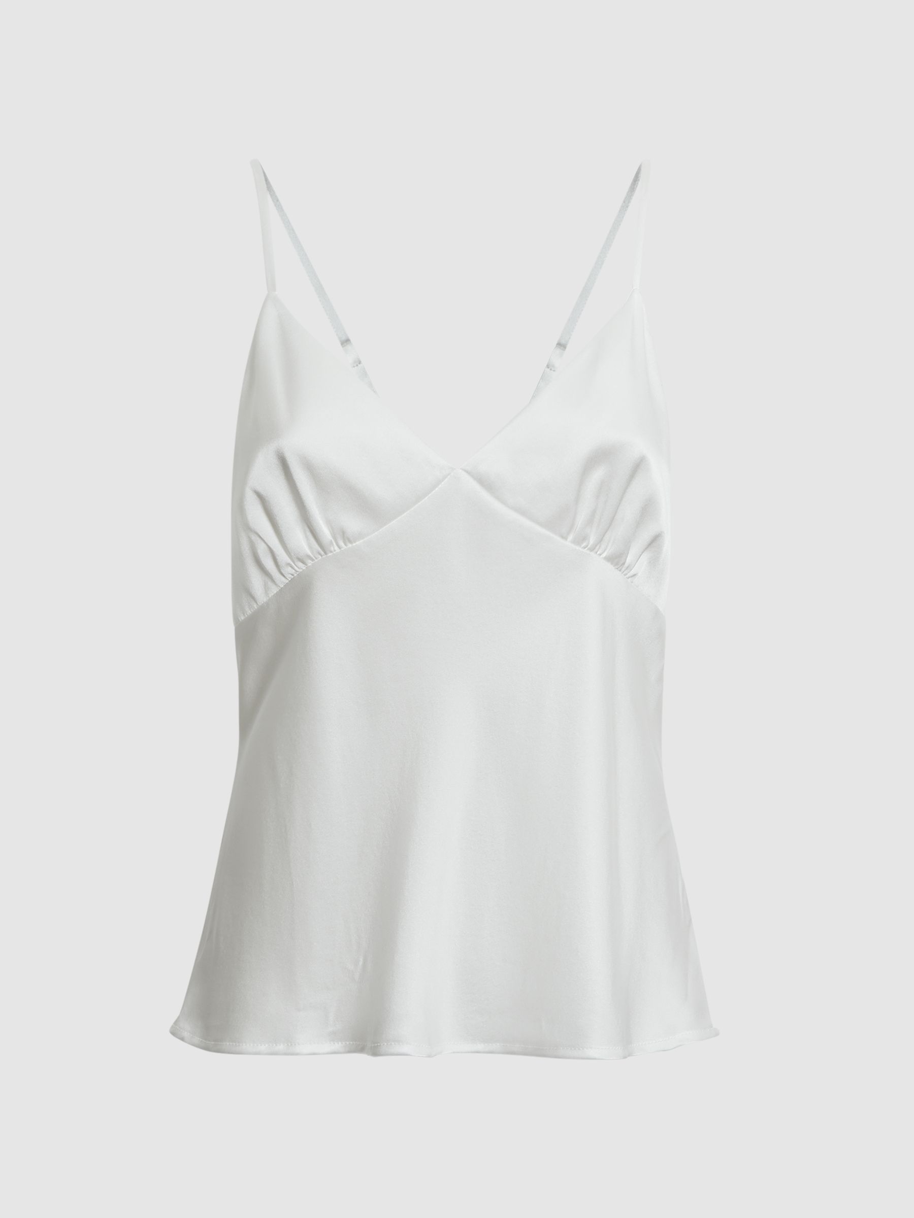 Maison Essentiele Silk Cami in Optic White - Image 2 of 4