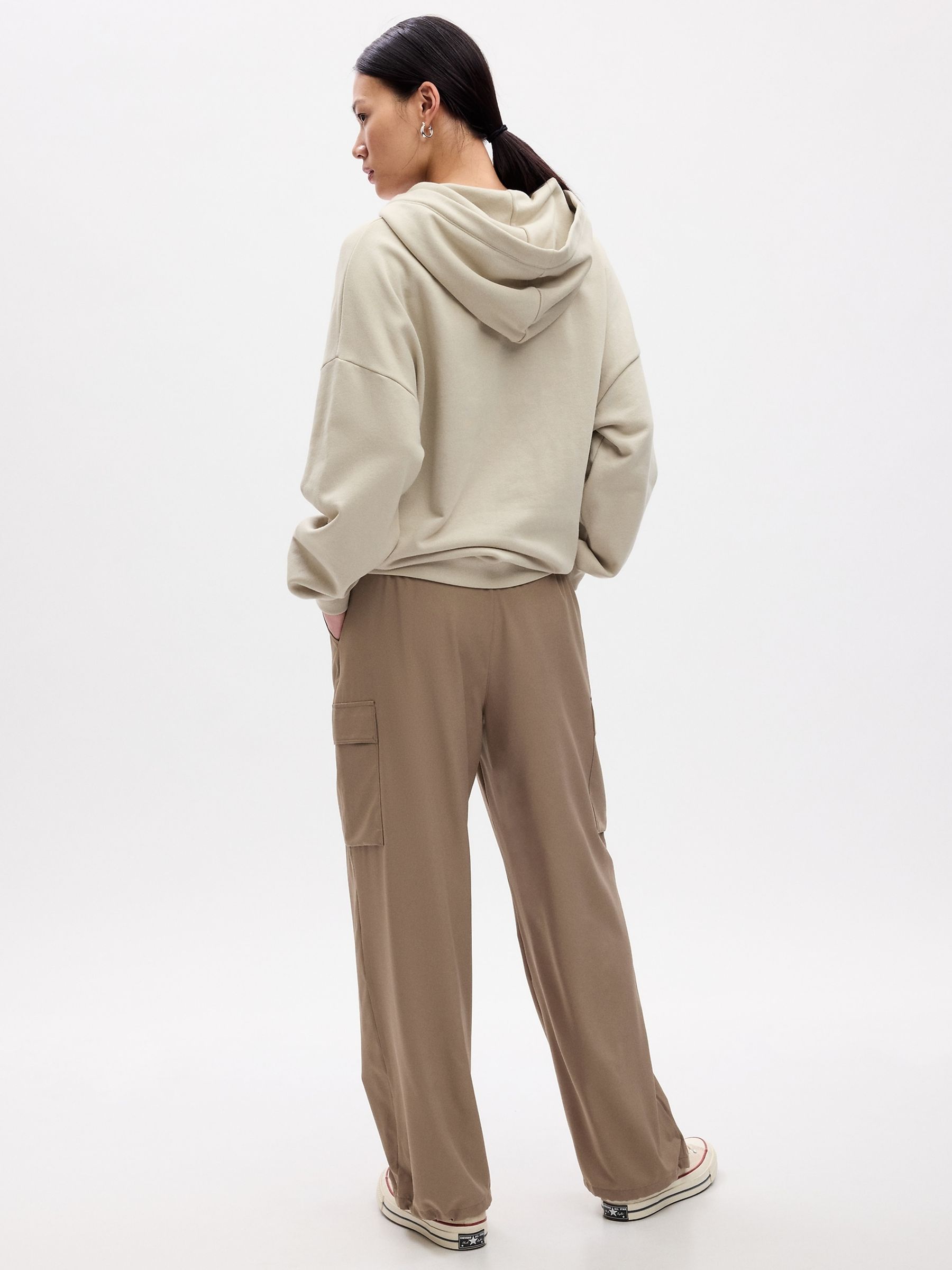 Brown Fit Parachute Runaround Cargo Trousers - Image 2 of 2