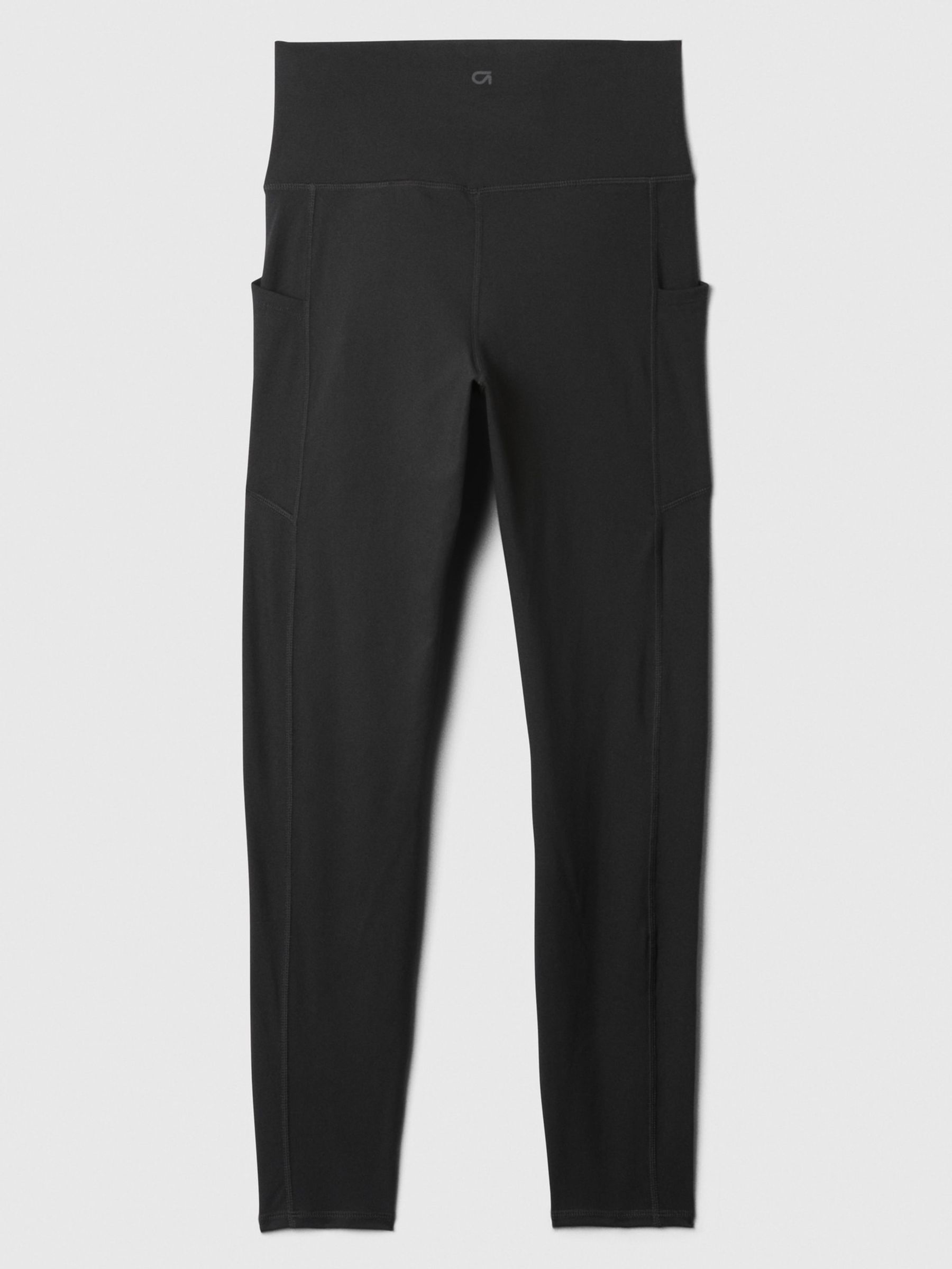 Black Full Length High Waisted Studio Leggings - Image 6 of 6