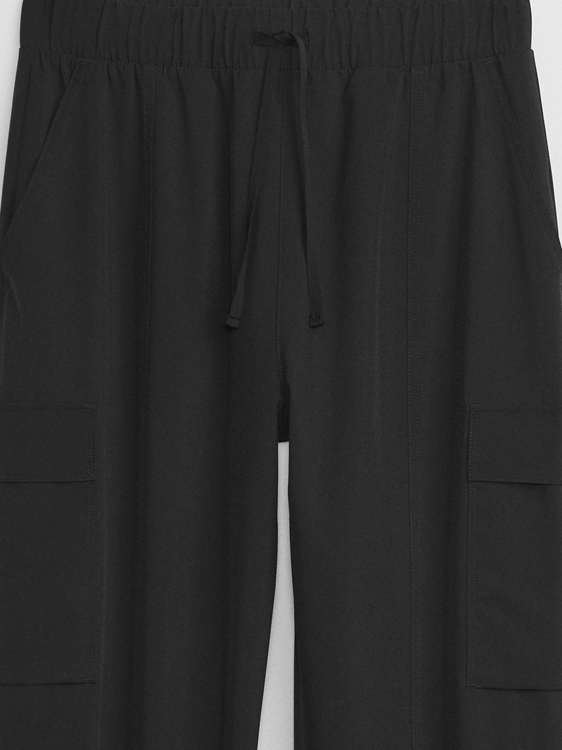 Black Fit Parachute Runaround Cargo Trousers - Image 4 of 4