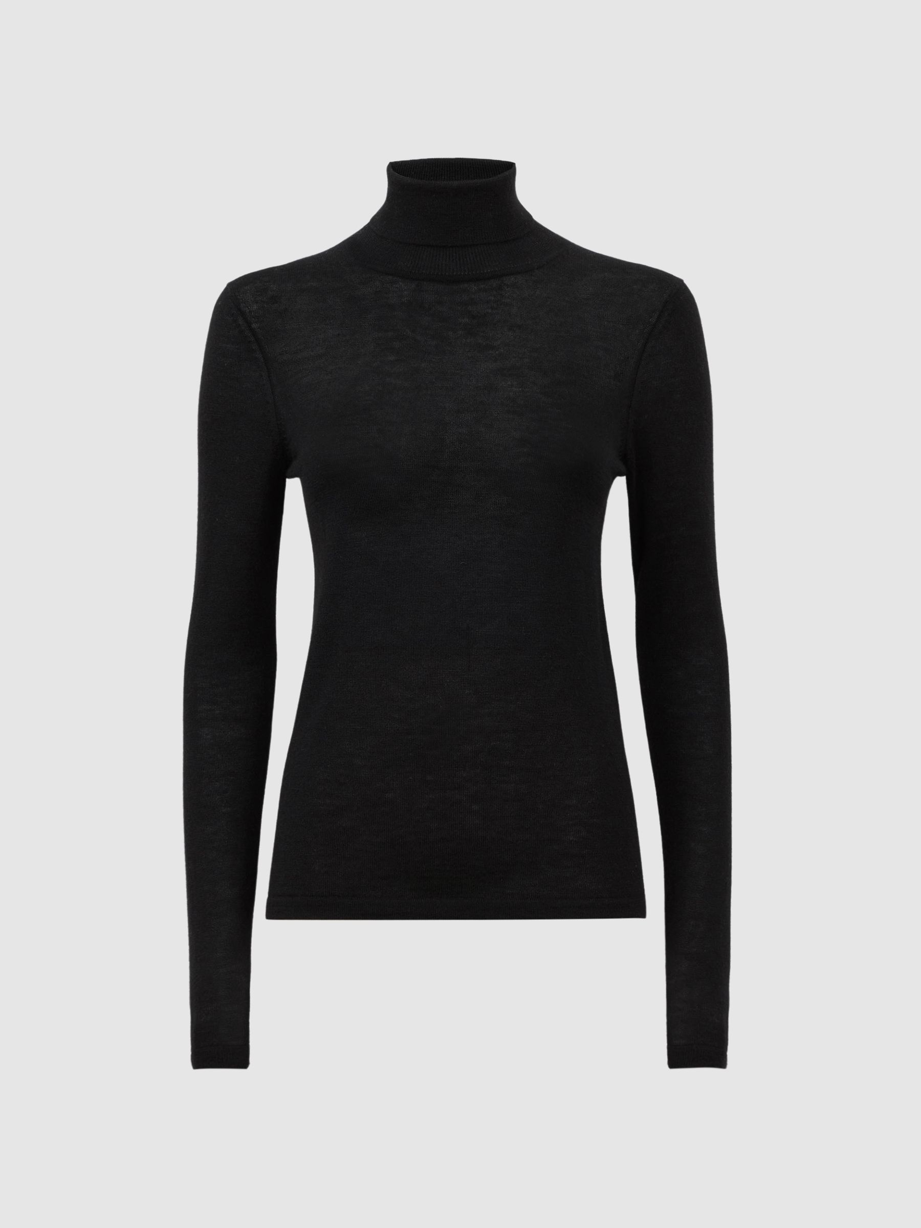 Atelier Cashmere Roll Neck Top in Black - Image 2 of 5