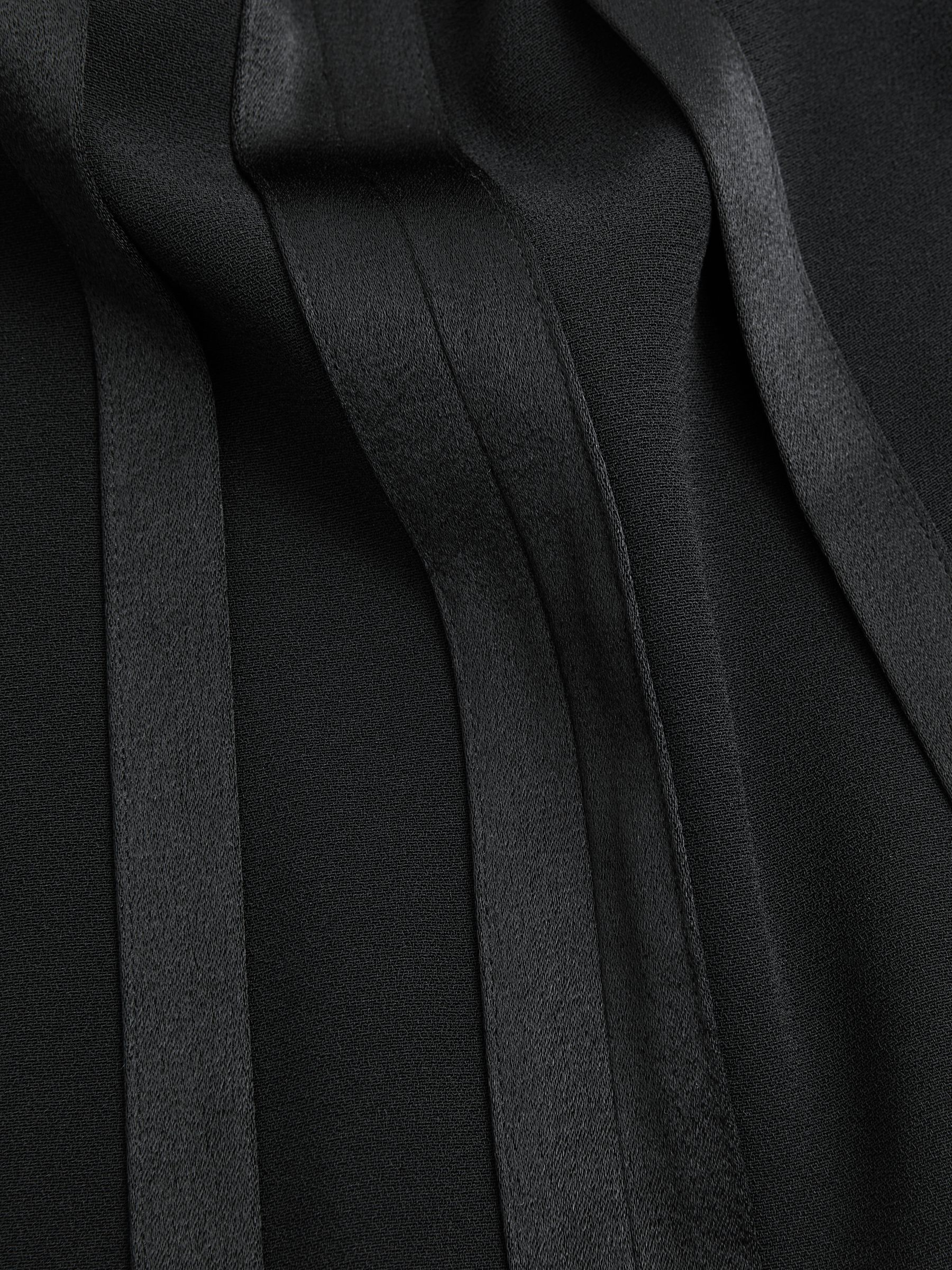 Satin Cape Style Top in Black - Image 6 of 7