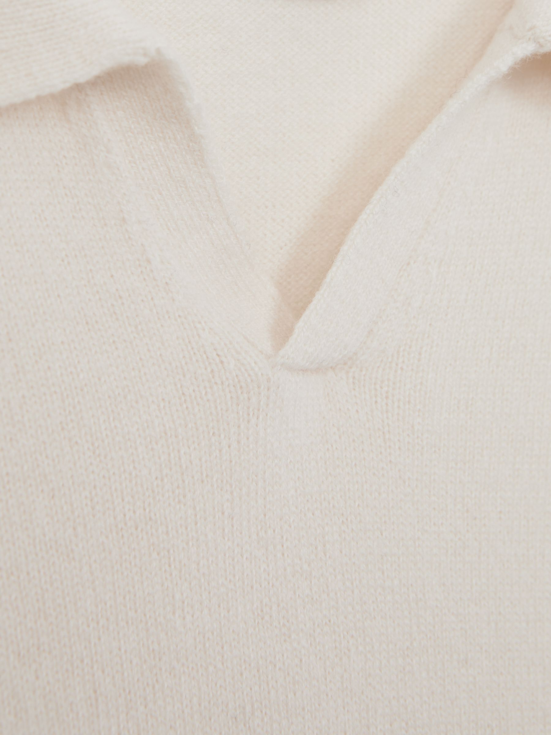 9-14 yrs Wool Open Collar Top in Milk - Image 6 of 6