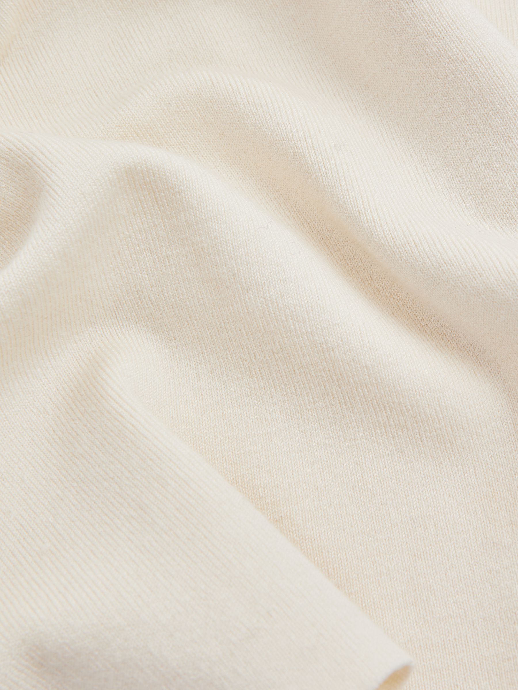 Silk V-Neck Top in Off White - Image 6 of 6