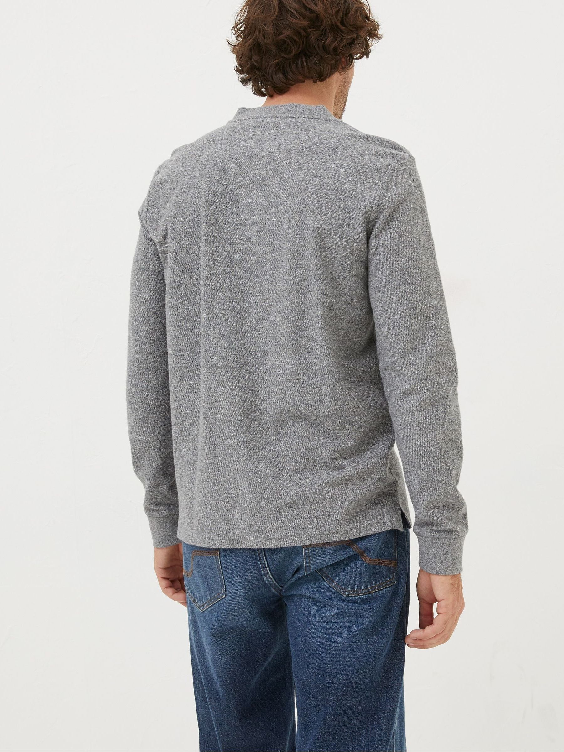 Kintbury Grey Henley T-Shirt - Image 2 of 4