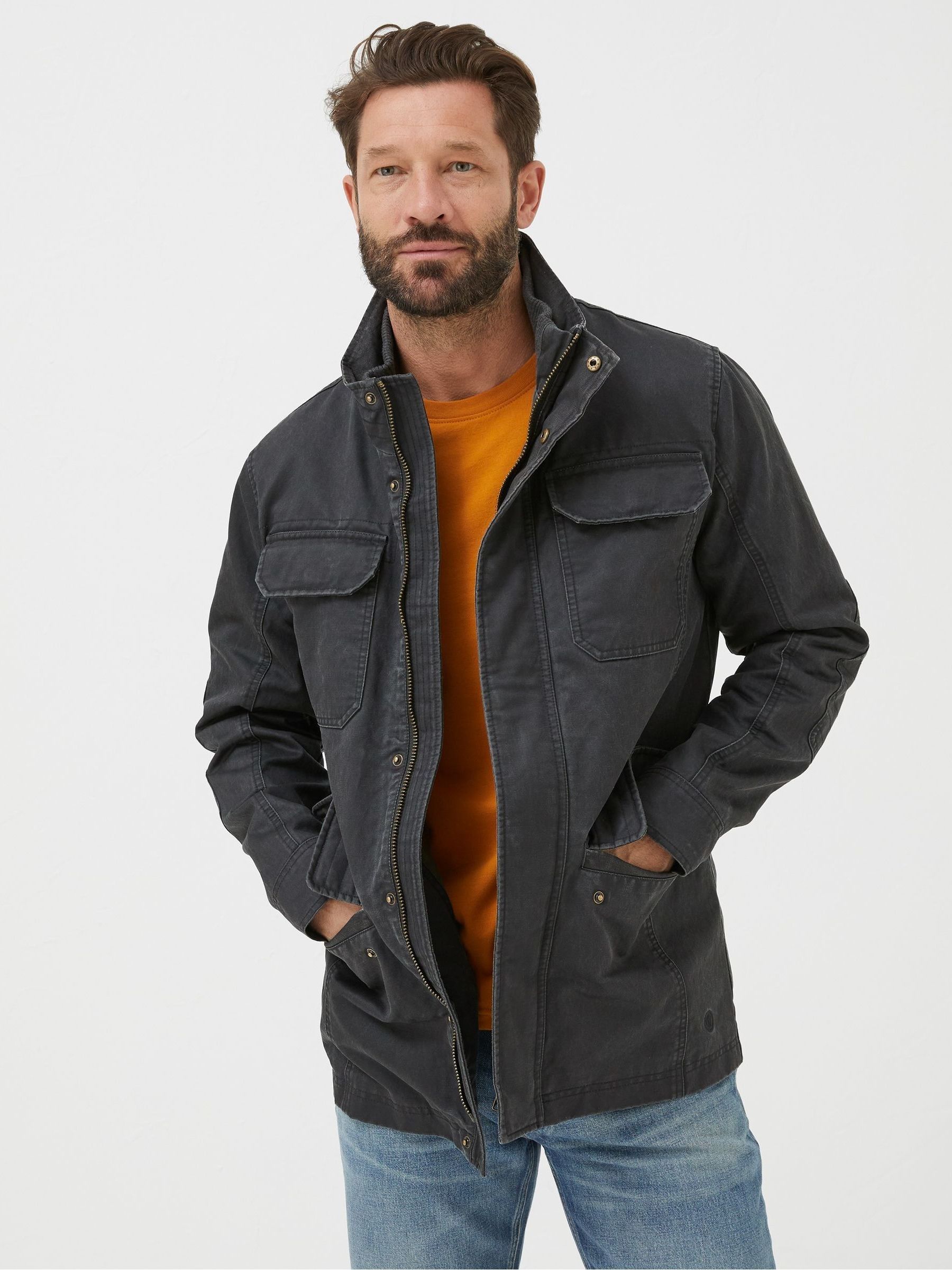 Grey 4 Pocket Jacket - Image 2 of 6