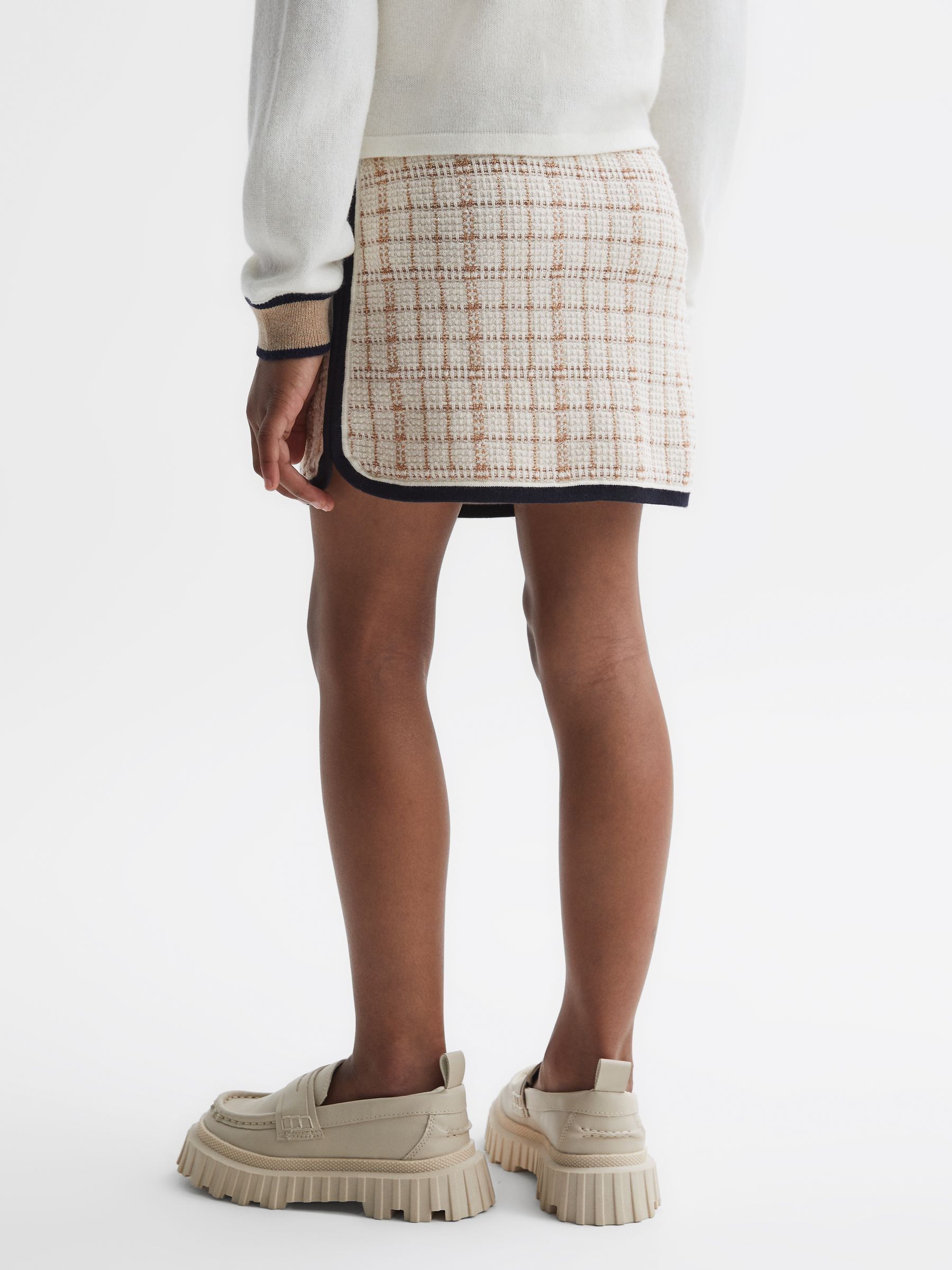 Junior Twill Mini Skirt in Pink - Image 5 of 6