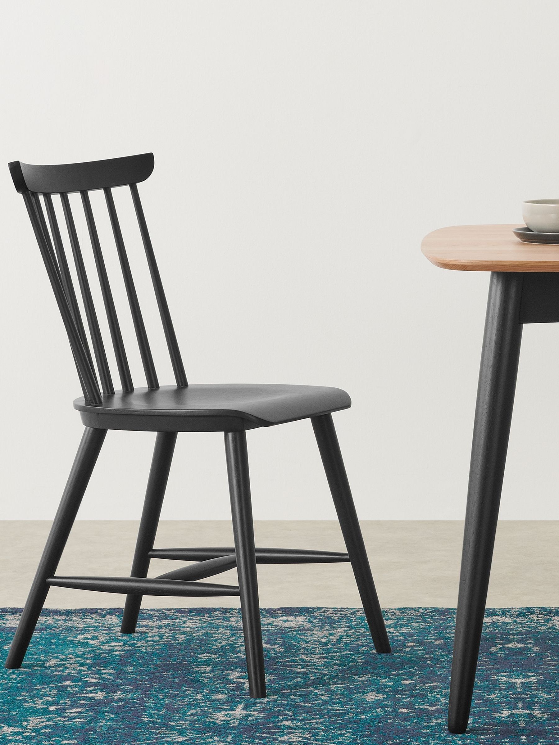 Set of 2 Deauville Dining Chairs in Black - Image 1 of 7 Set of 2 Deauville Dining Chairs in Black - Image 1 of 7