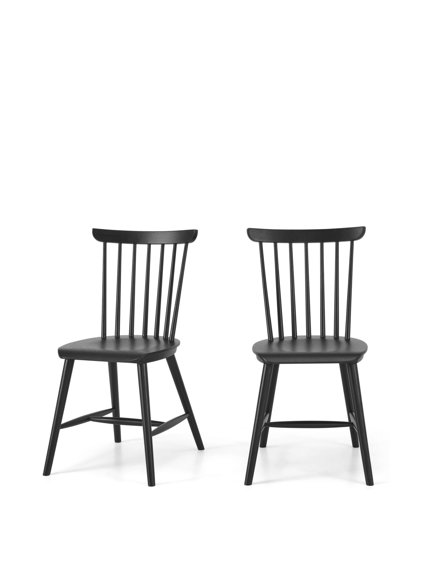 Set of 2 Deauville Dining Chairs in Black - Image 4 of 7