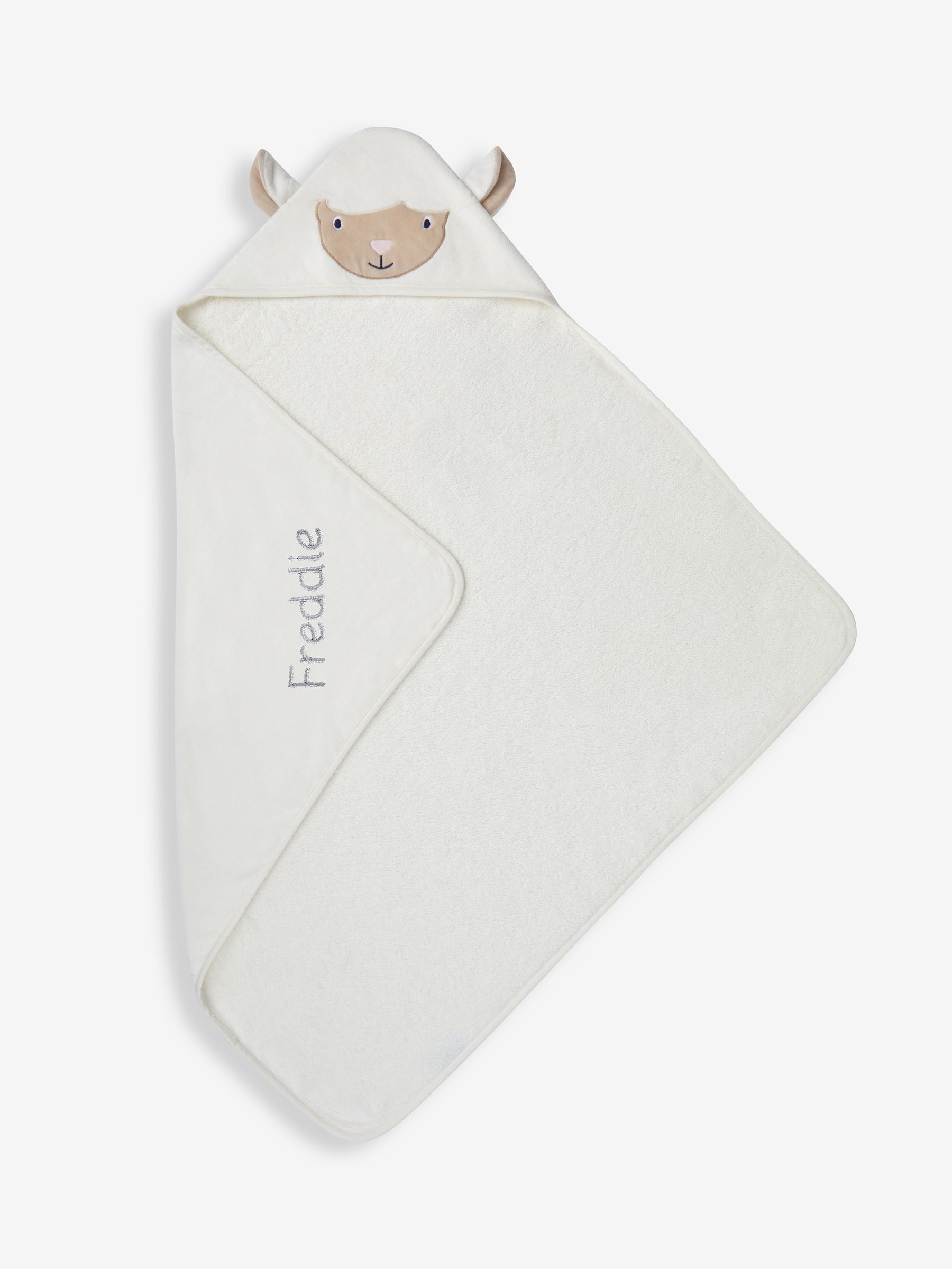 Personalised Lamb Hooded Towel - Image 1 of 5