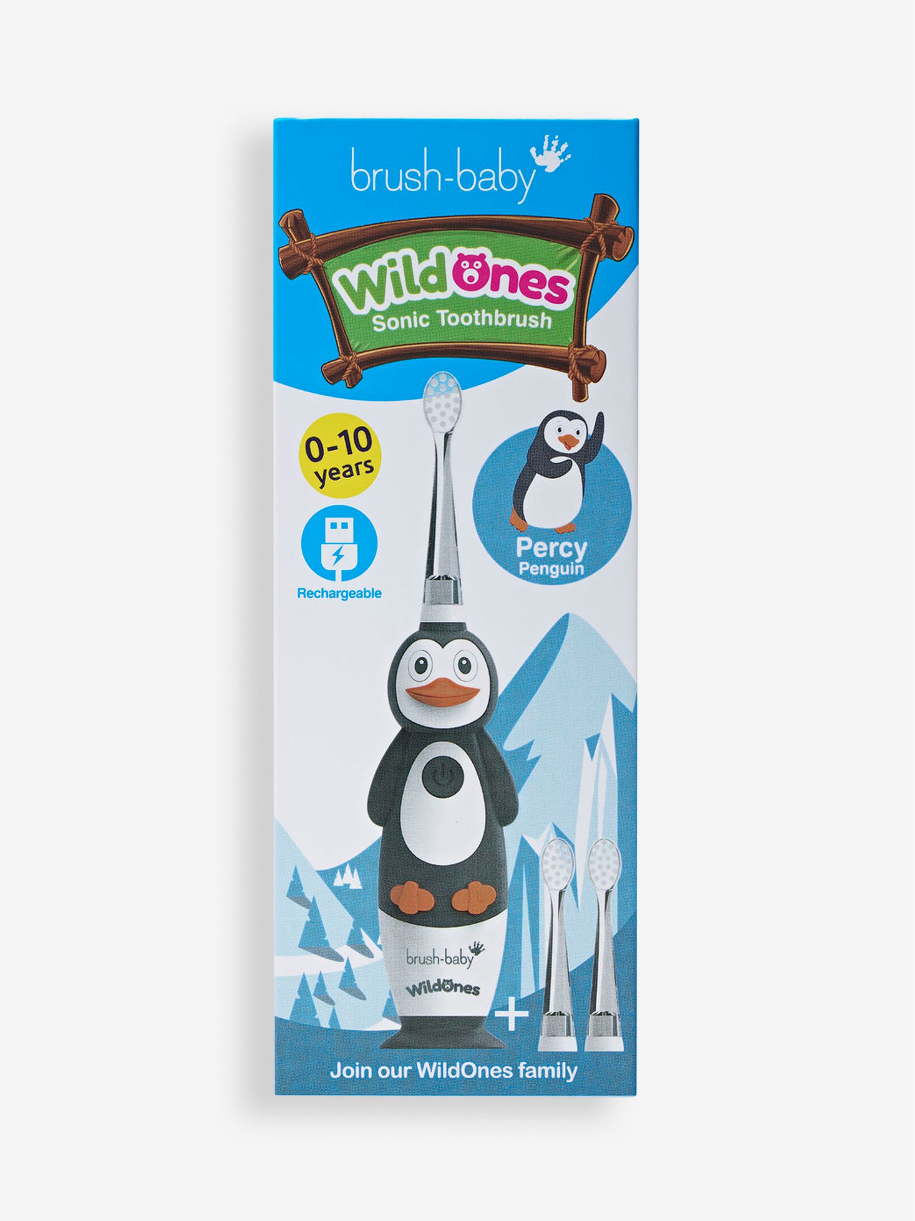 Brush-Baby Wild Ones Rechargeable Electric Toothbrush Penguin - Image 2 of 4