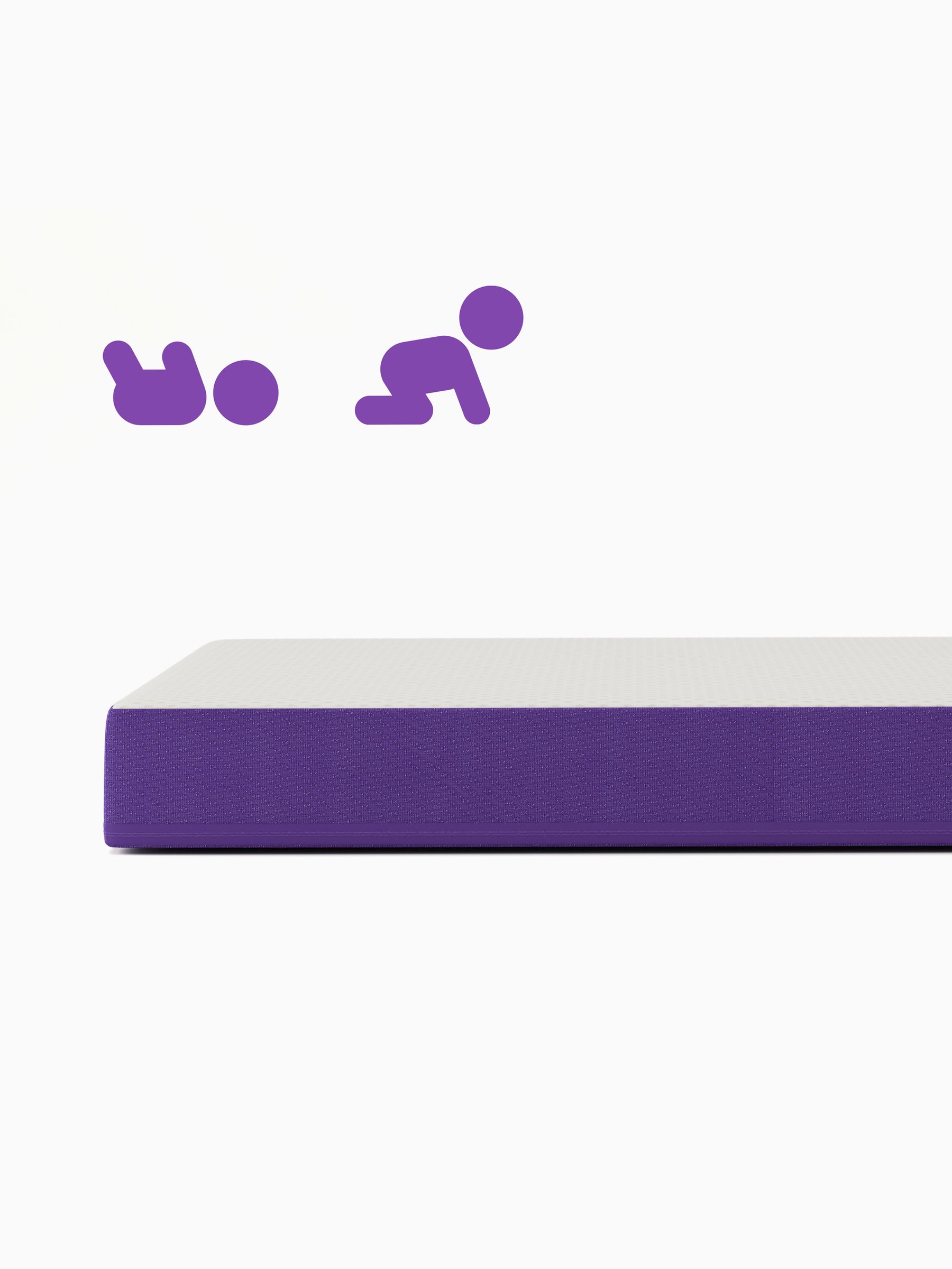 SnuzSurface Duo Dual Sided Cot Bed Mattress to fit SnuzKot - 68 x 117cm - Image 1 of 6