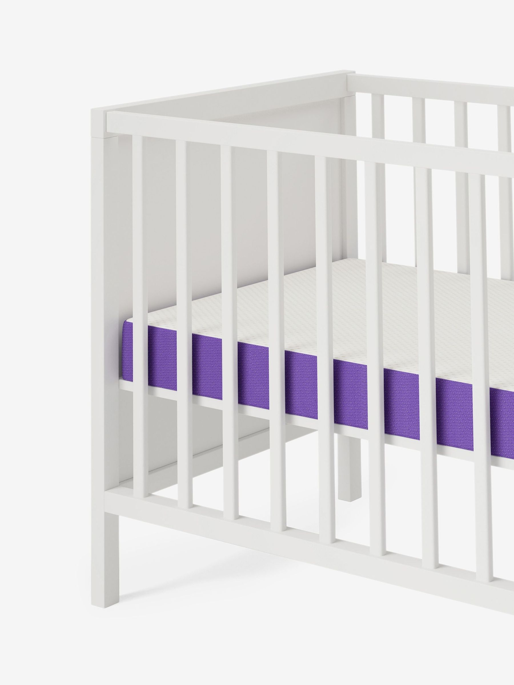 SnuzSurface Duo Dual Sided Cot Bed Mattress to fit SnuzKot - 68 x 117cm - Image 4 of 6