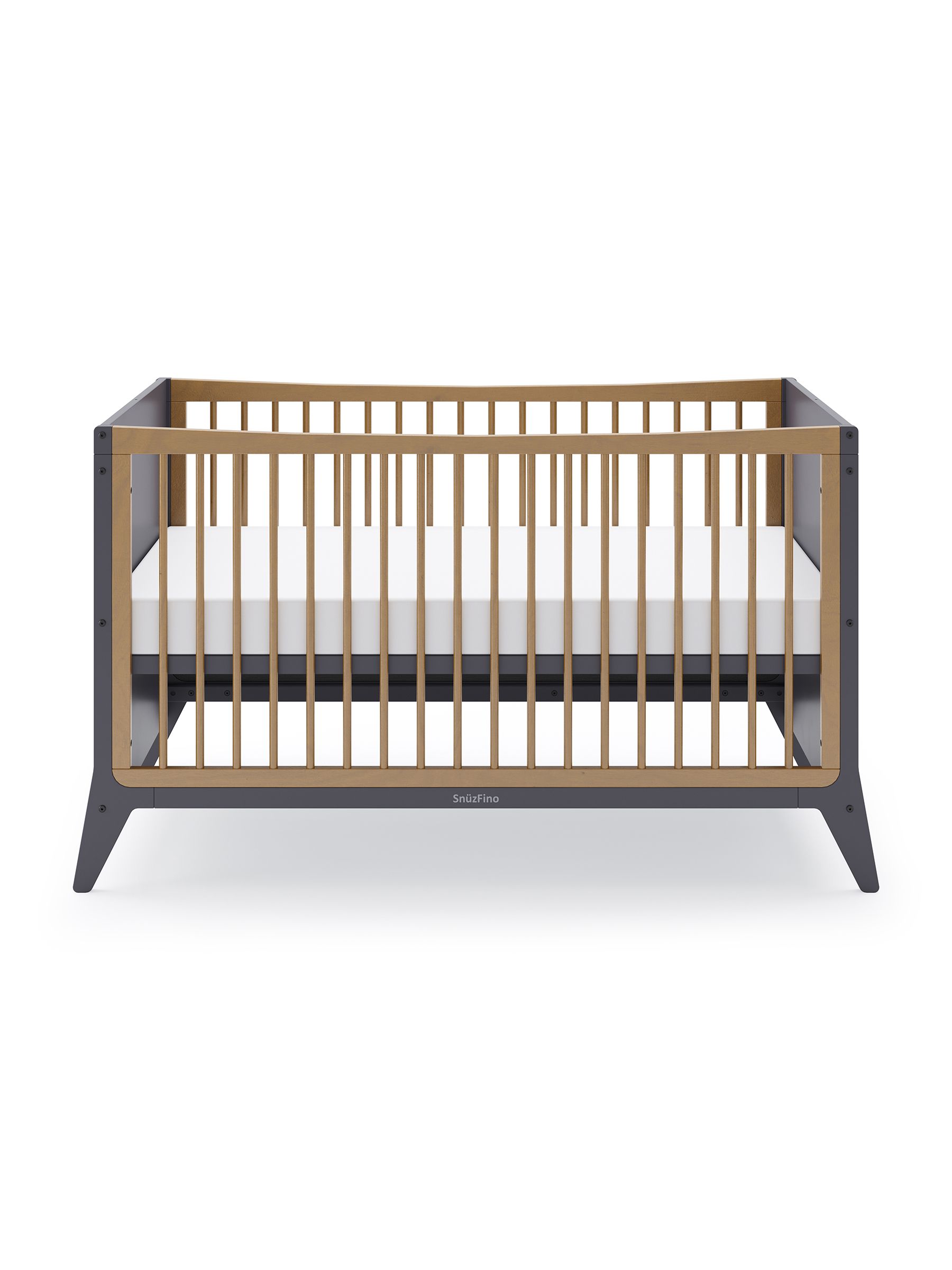 Cot Bed with Toddler Kit - Slate Natural - Image 4 of 11