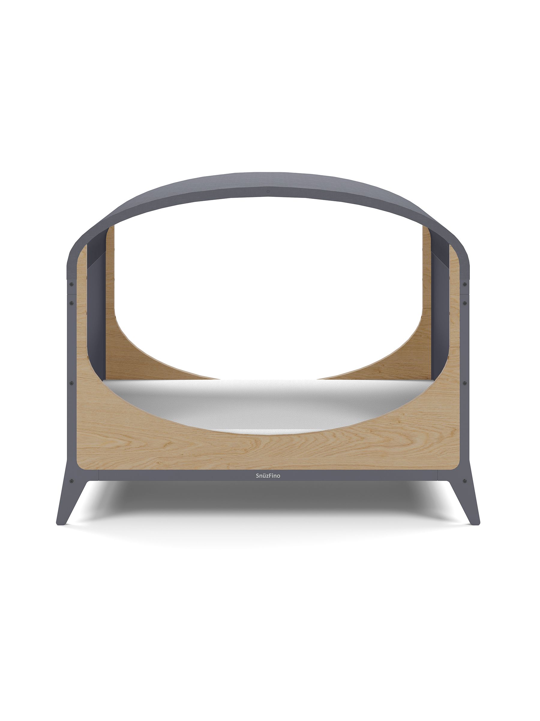 Cot Bed with Toddler Kit - Slate Natural - Image 6 of 11
