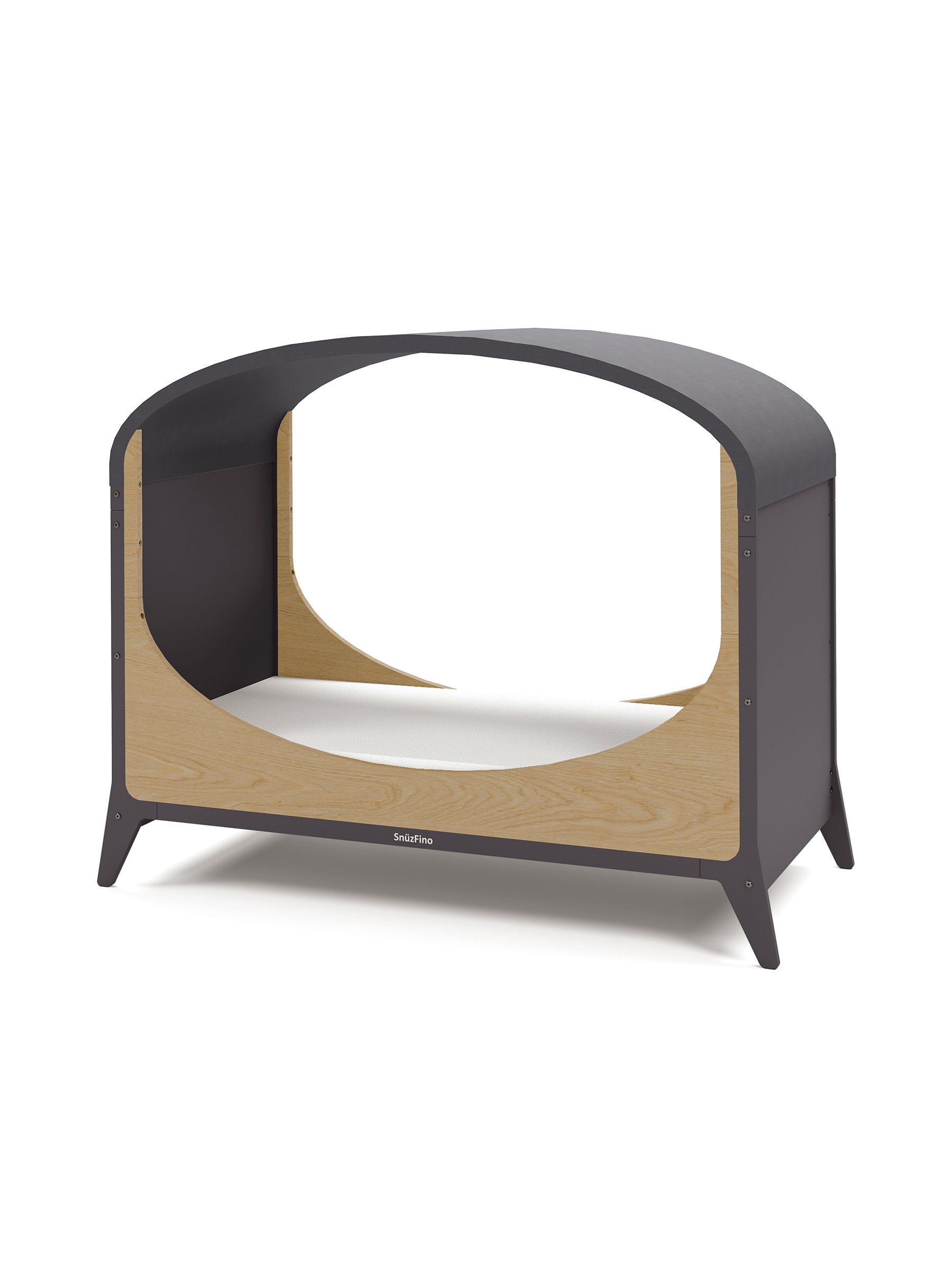 Cot Bed with Toddler Kit - Slate Natural - Image 7 of 11