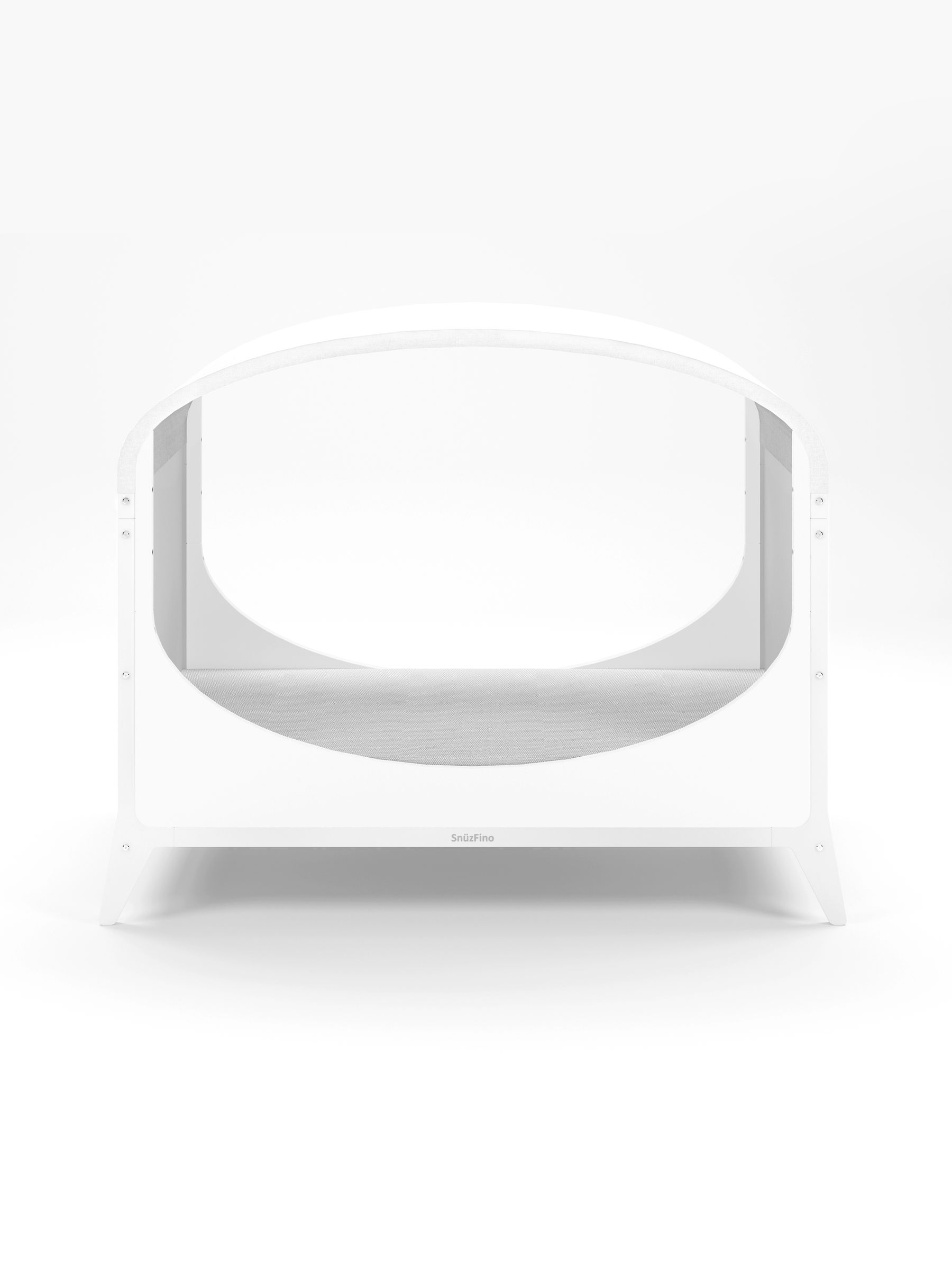 Cot Bed with Toddler Kit - White - Image 3 of 6