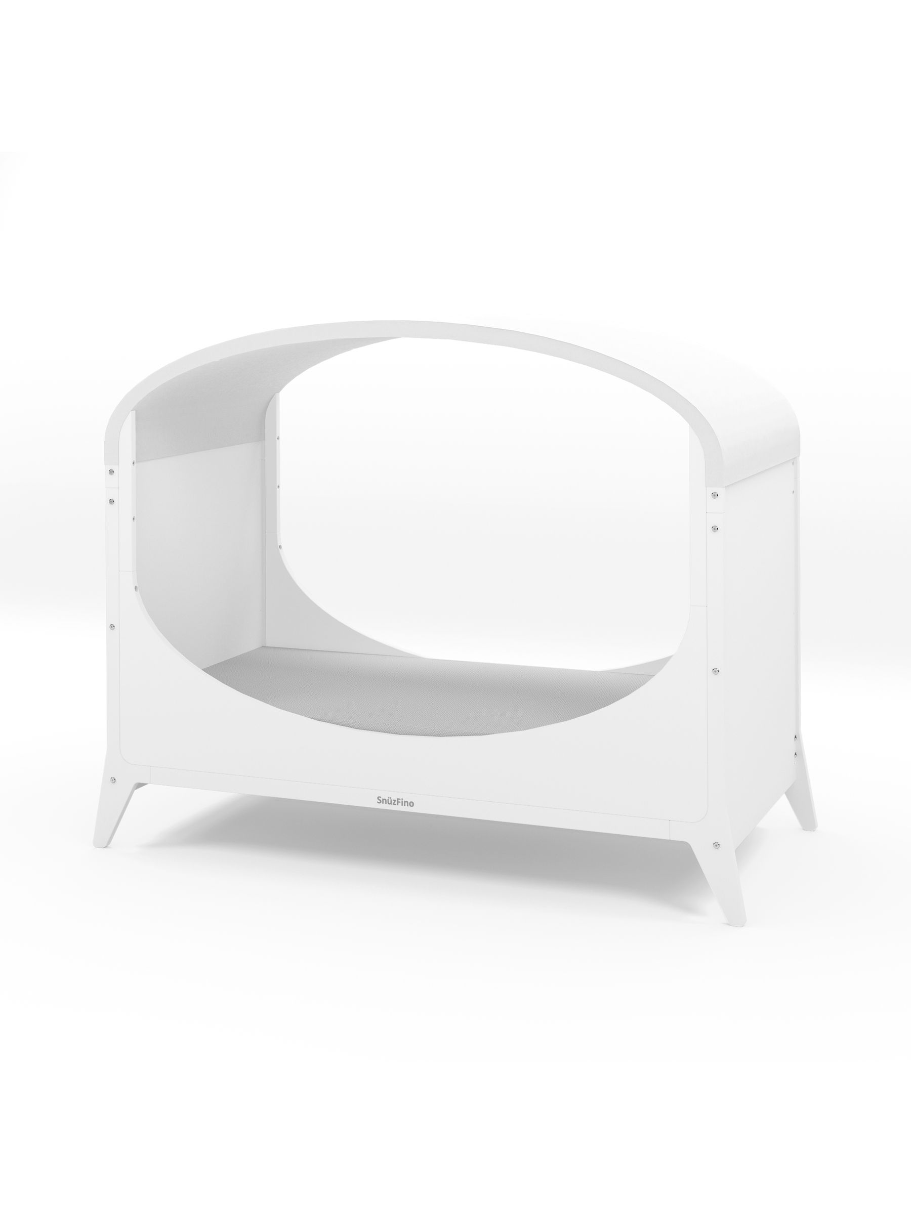 Cot Bed with Toddler Kit - White - Image 4 of 6
