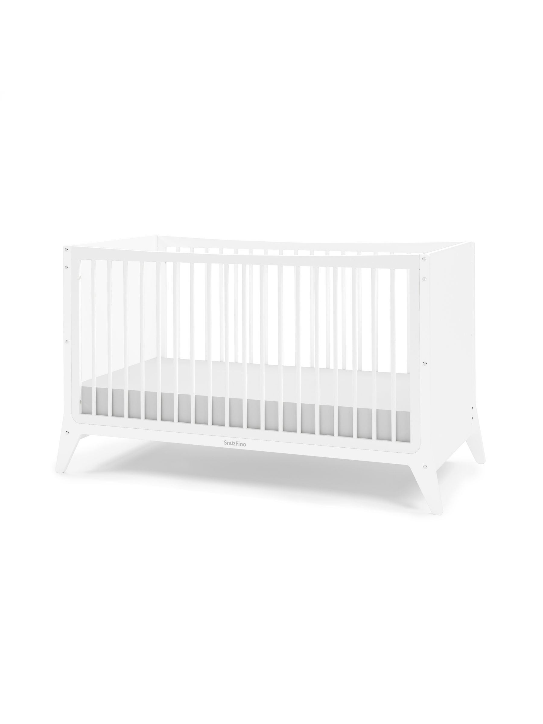 Cot Bed with Toddler Kit - White - Image 5 of 6