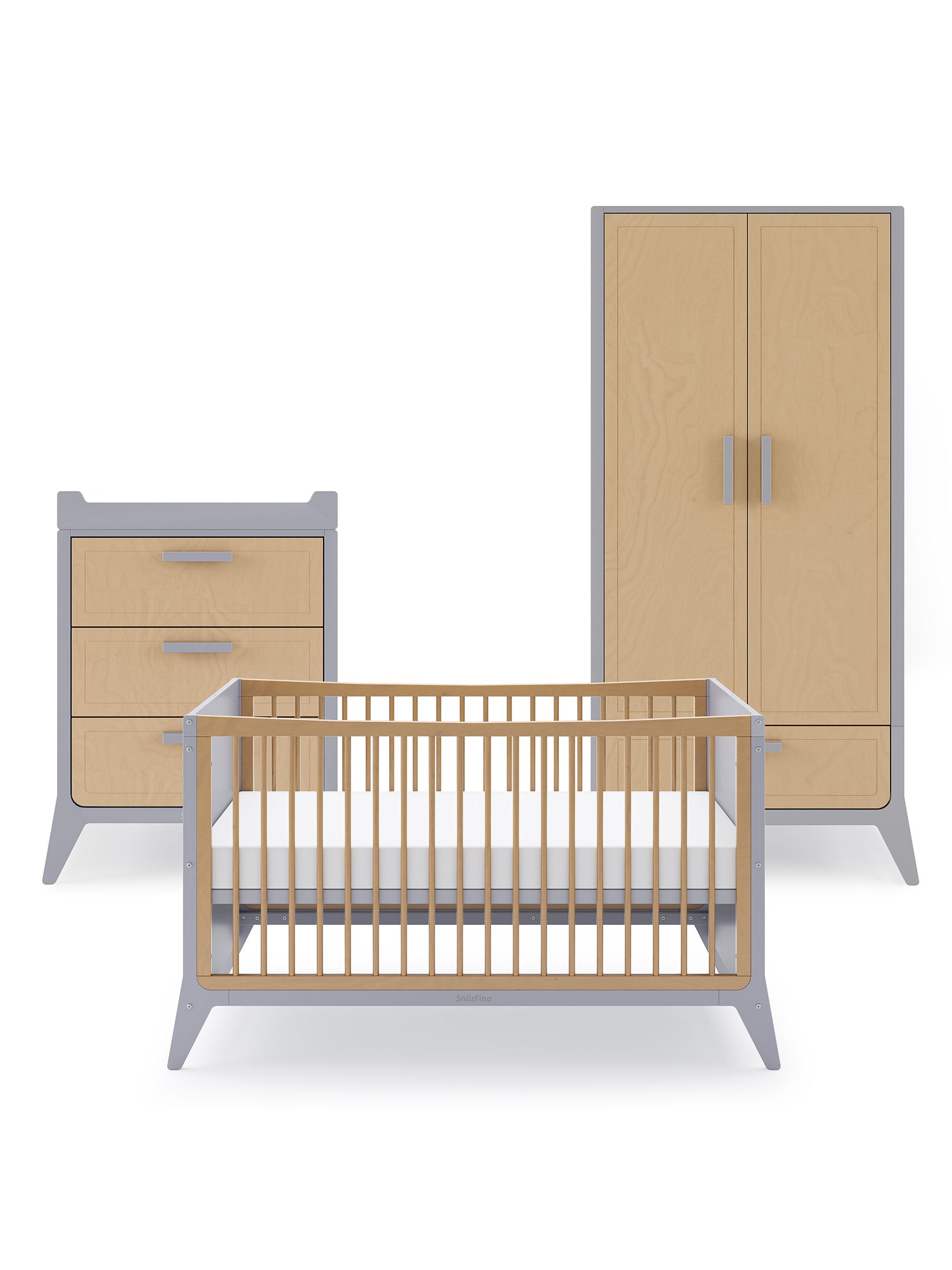 Cot Bed with Toddler Kit - Dove Natural - Image 11 of 11