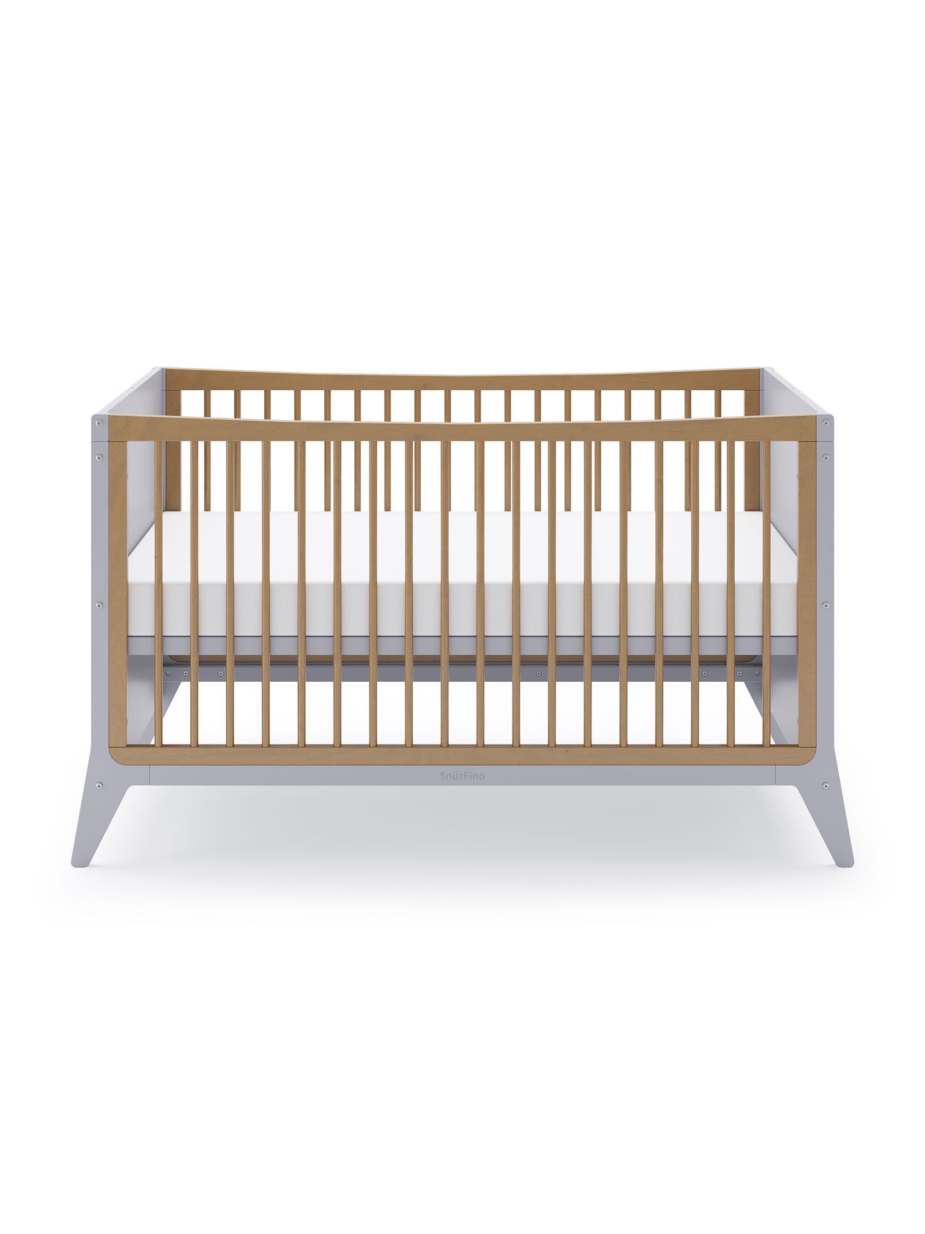 Cot Bed with Toddler Kit - Dove Natural - Image 2 of 11