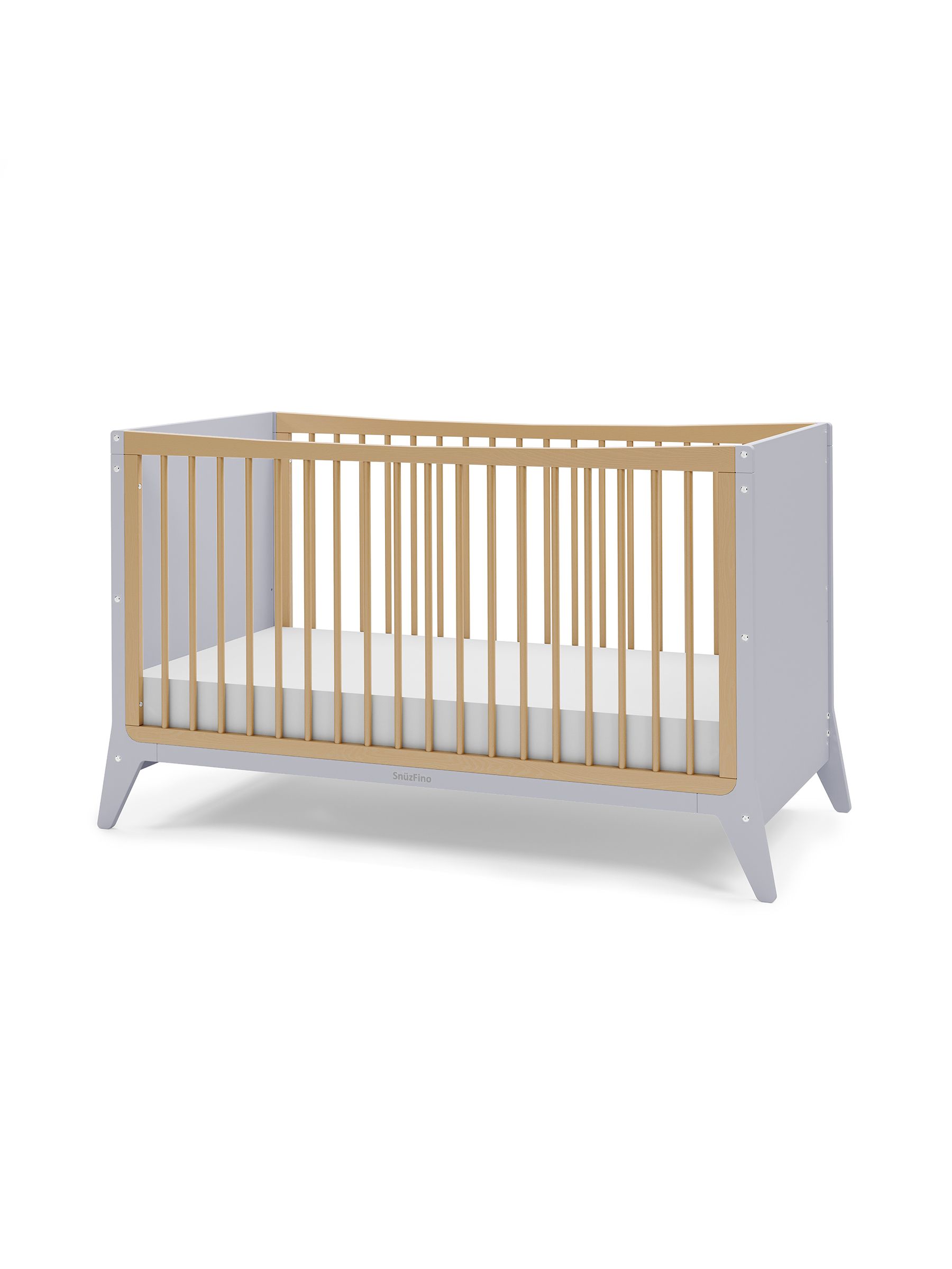 Cot Bed with Toddler Kit - Dove Natural - Image 3 of 11