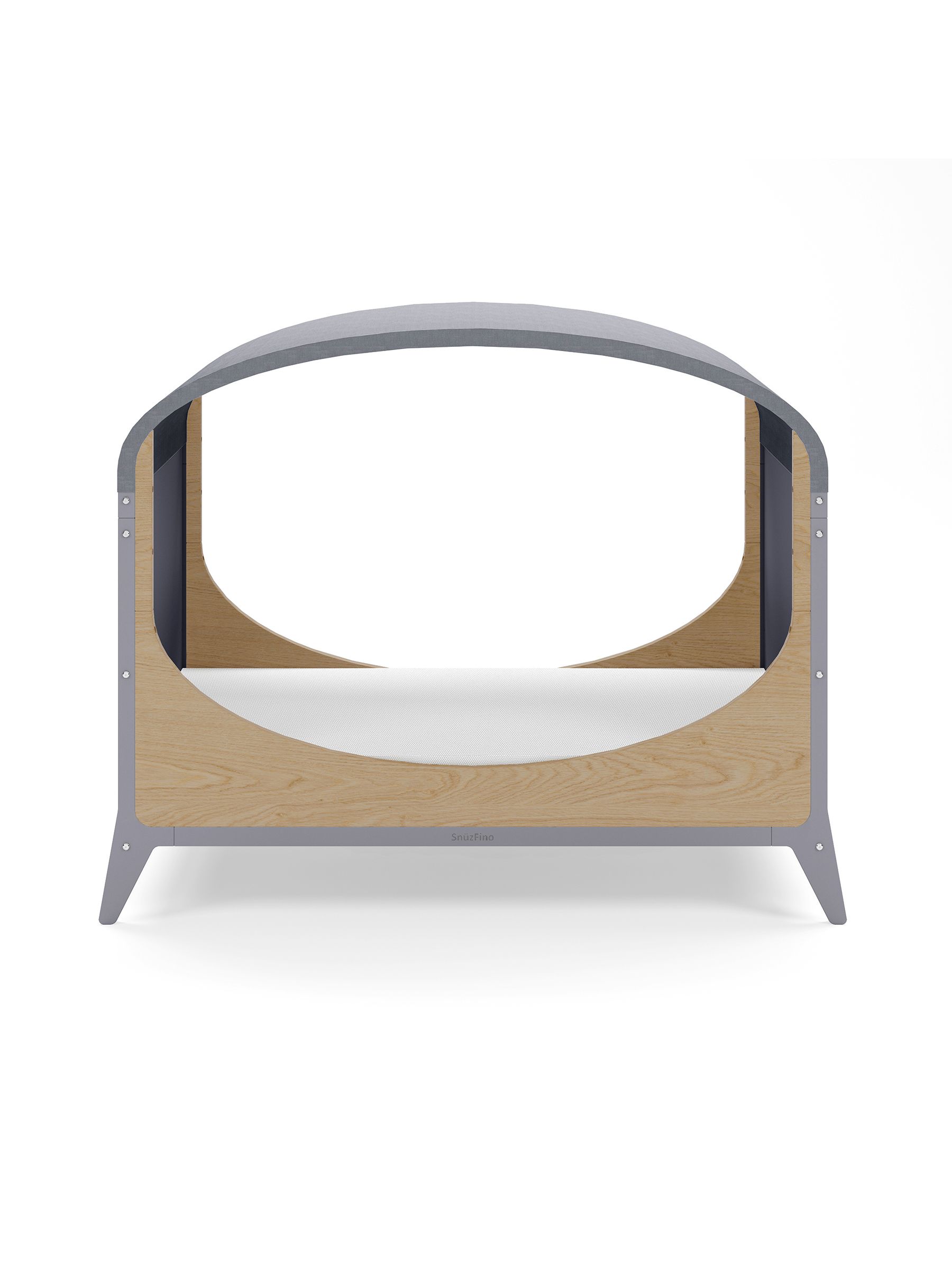 Cot Bed with Toddler Kit - Dove Natural - Image 6 of 11