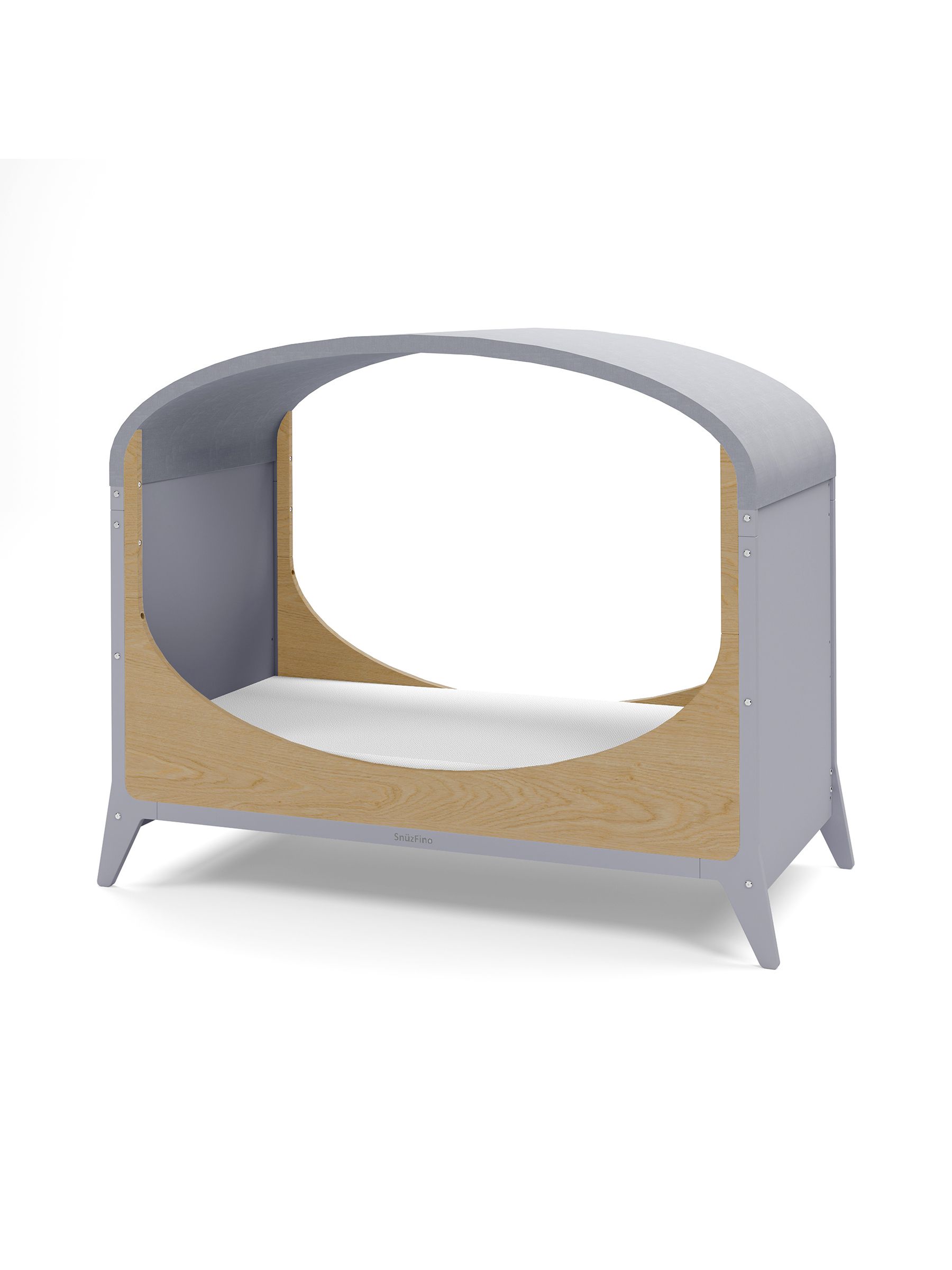Cot Bed with Toddler Kit - Dove Natural - Image 7 of 11