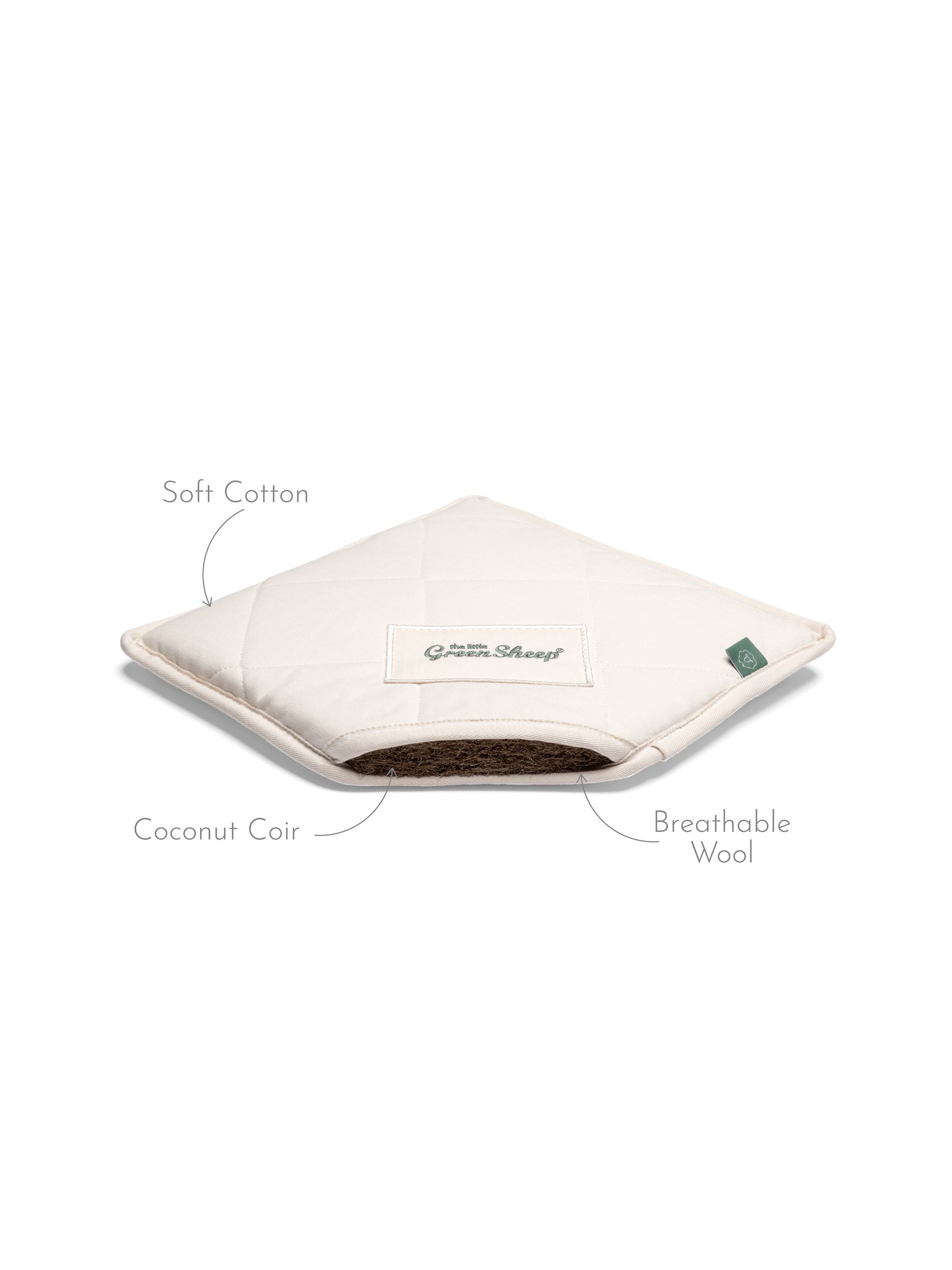The Little Green Sheep Organic Knitted Moses Basket & Mattress - Image 3 of 5
