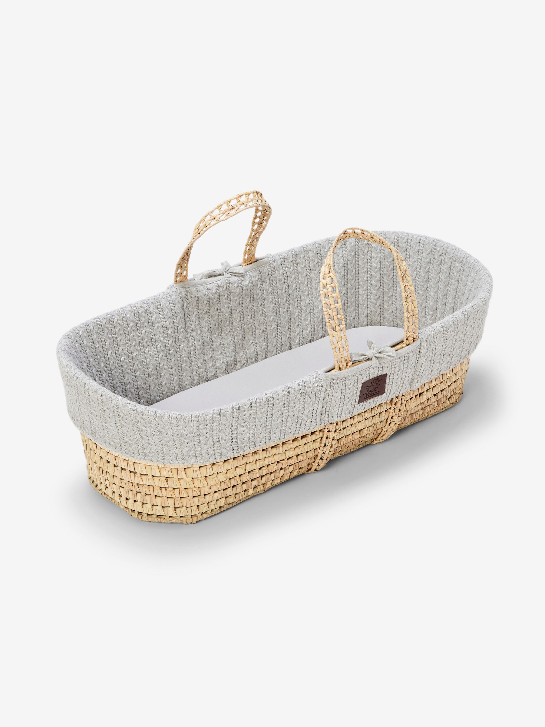 The Little Green Sheep Organic Knitted Moses Basket & Mattress - Image 5 of 5