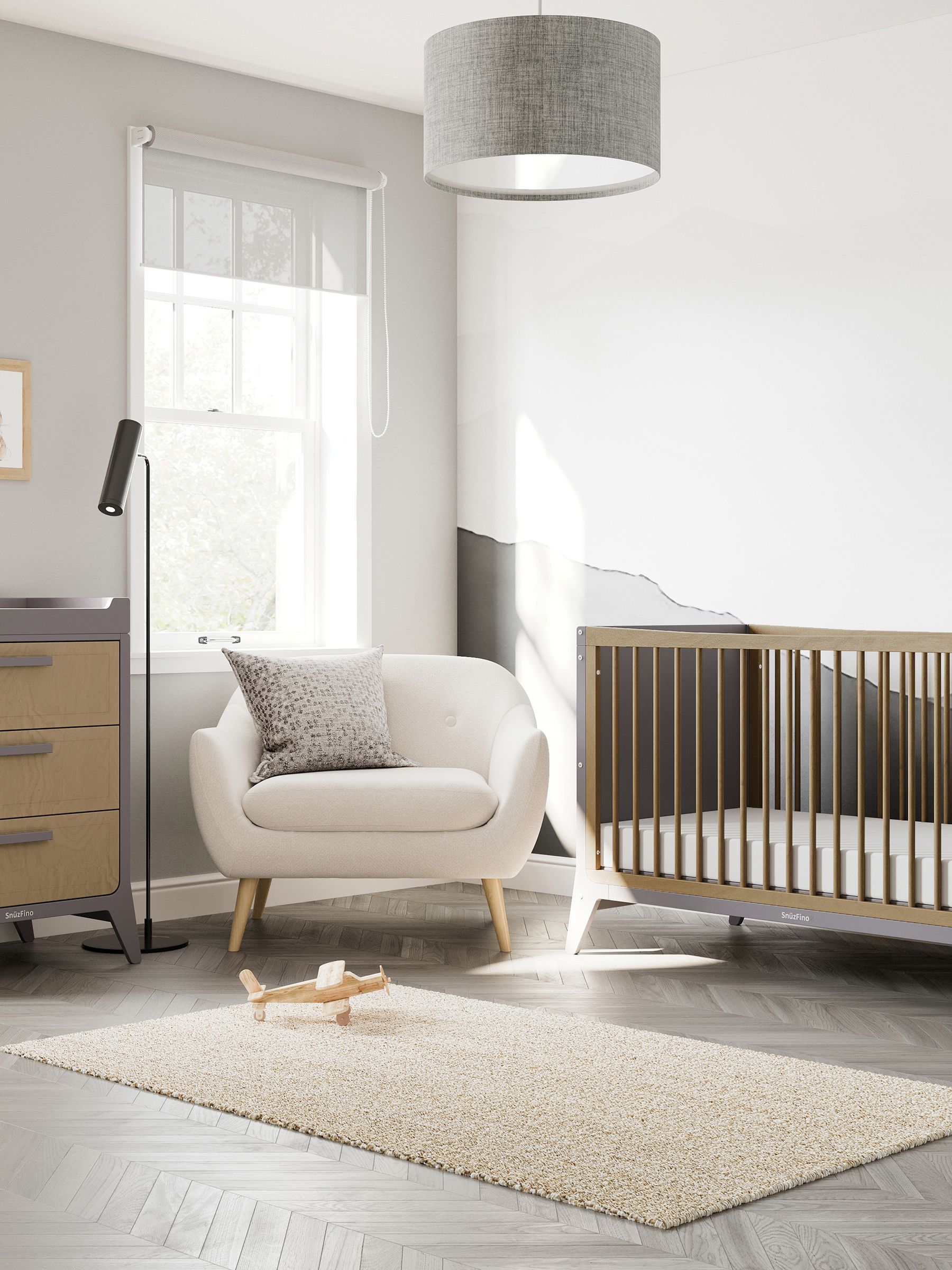2 Piece Nursery Furniture Set - Slate Natural - Image 1 of 7