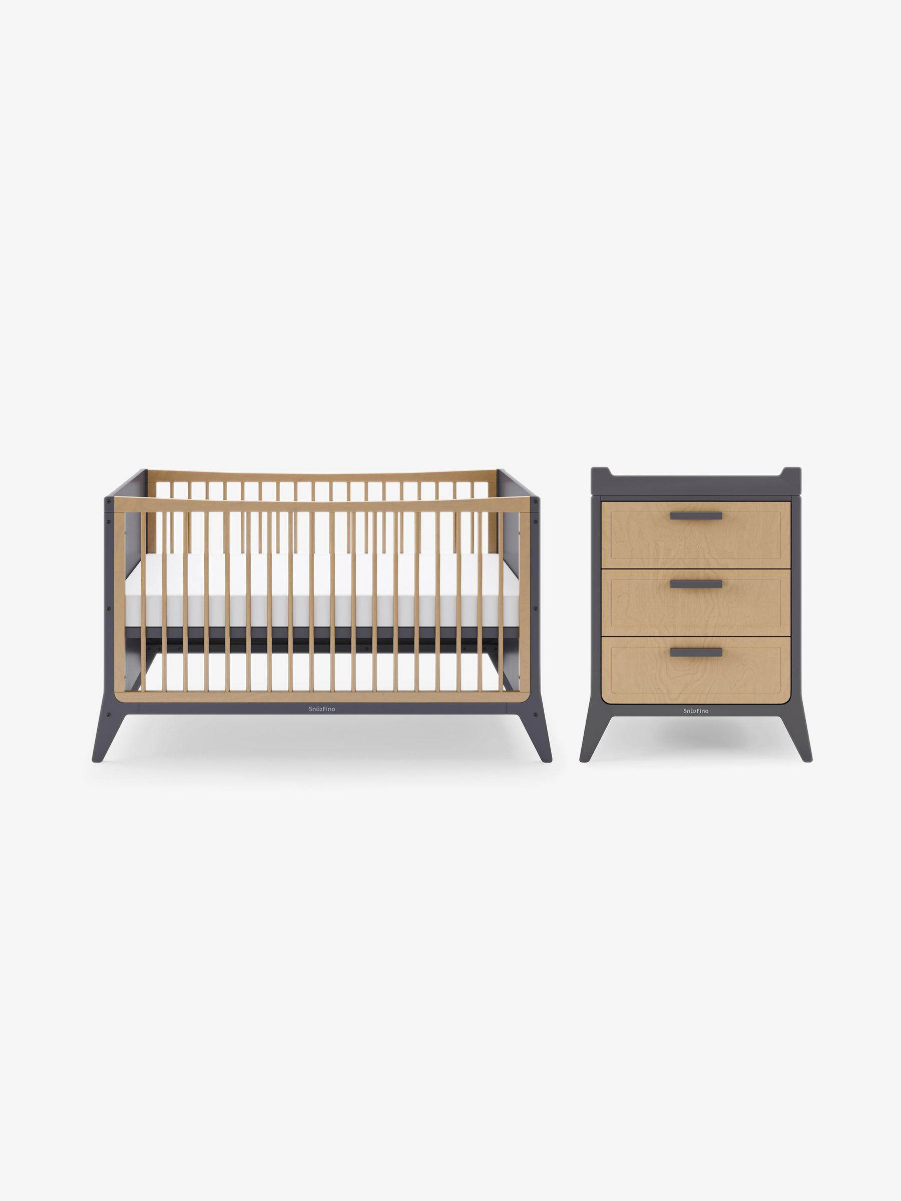 2 Piece Nursery Furniture Set - Slate Natural - Image 2 of 7