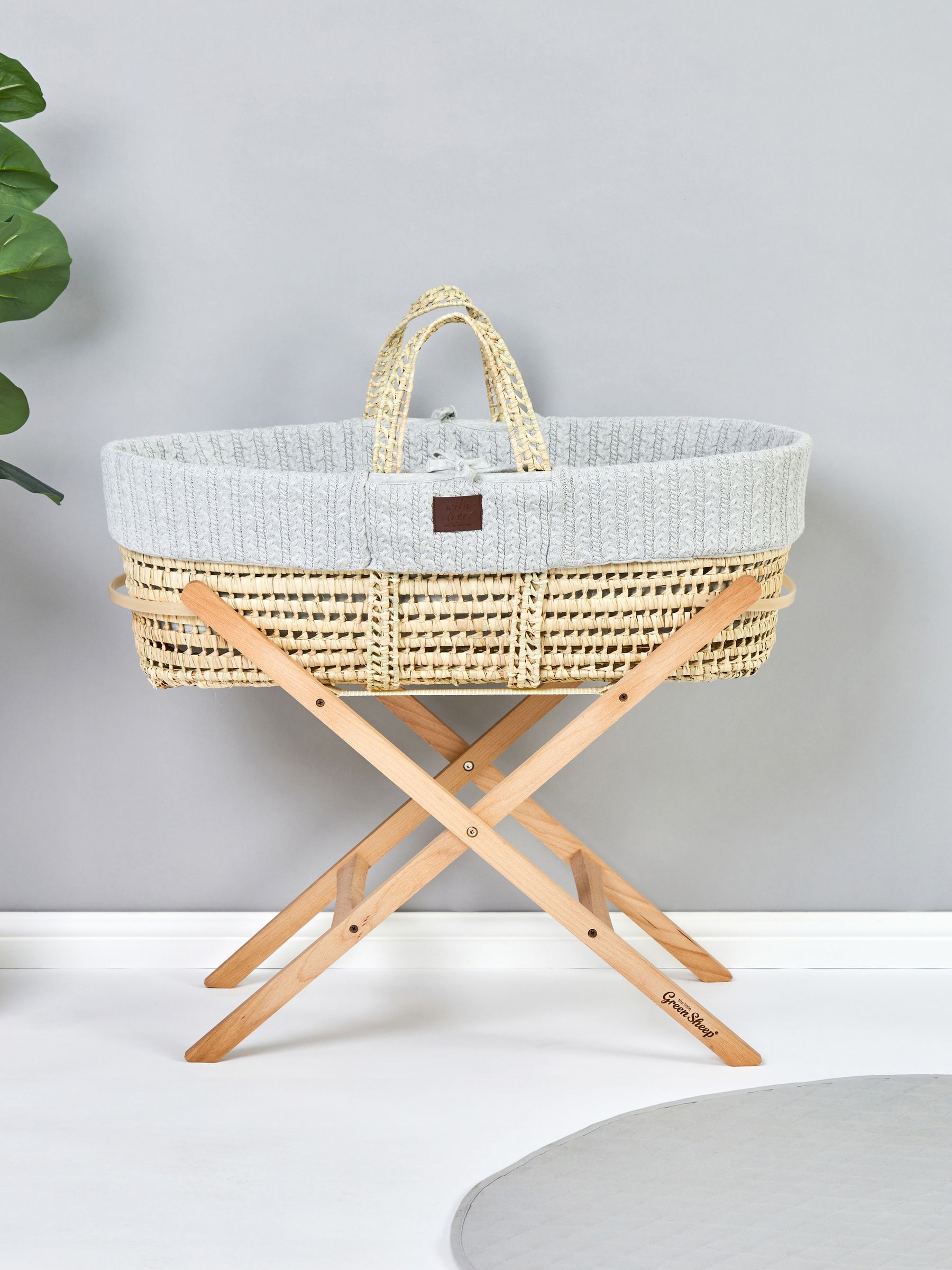 The Little Green Sheep Static Moses Basket Stand - Image 1 of 3