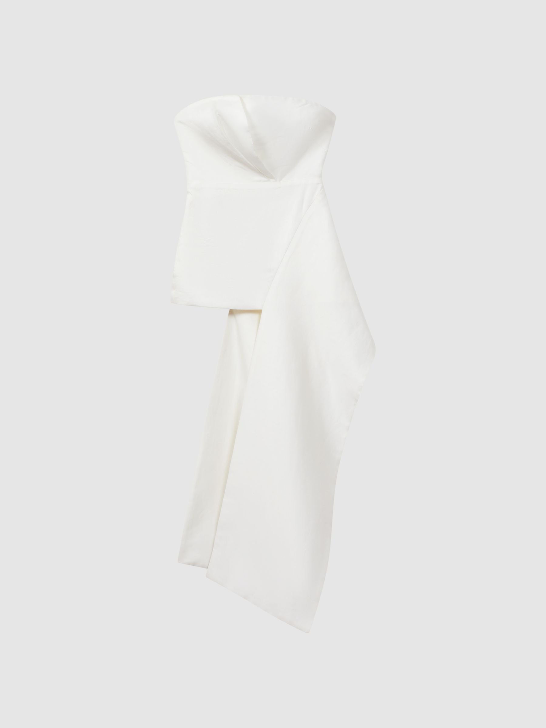 Acler Strapless Panel Top in Ivory - Image 2 of 6