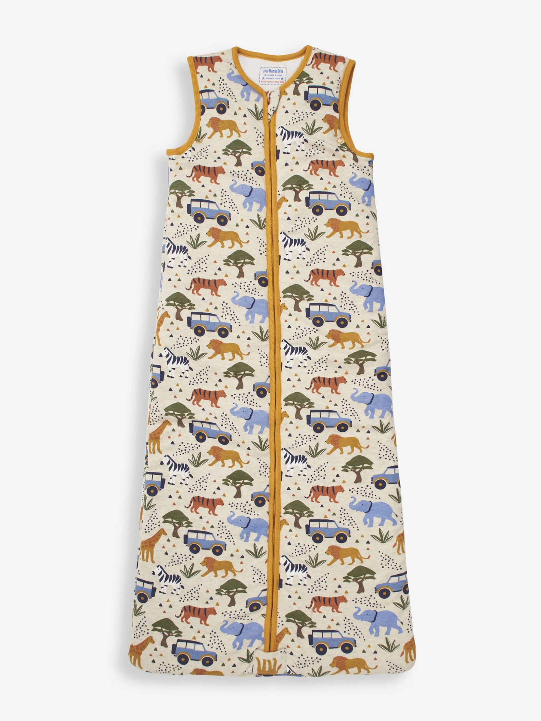 Oatmeal Safari 2.5 Tog Toddler Sleeping Bag - Image 1 of 4