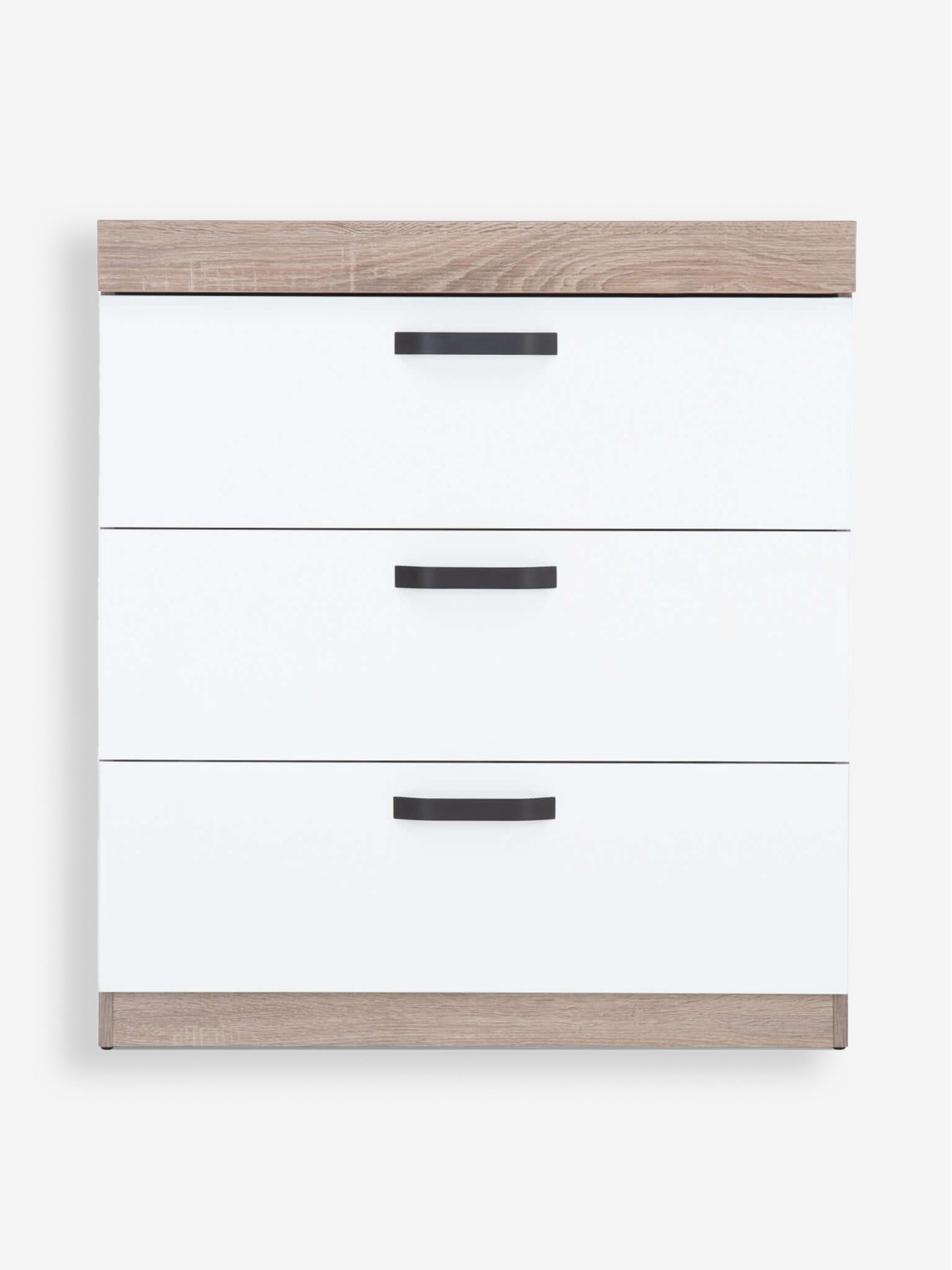 Cuddleco Enzo 3pc Set 3 Drawer Dresser, Cot Bed and Wardrobe - Image 9 of 10