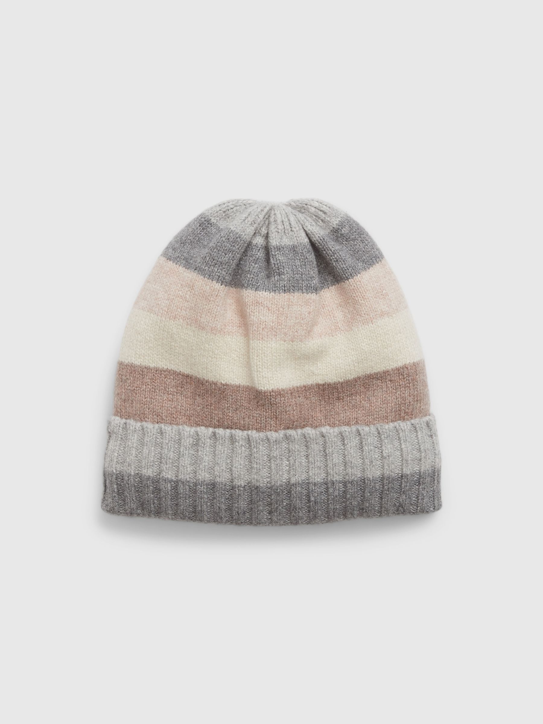 Grey Toddlers Knit Stripe Beanie - Image 1 of 1