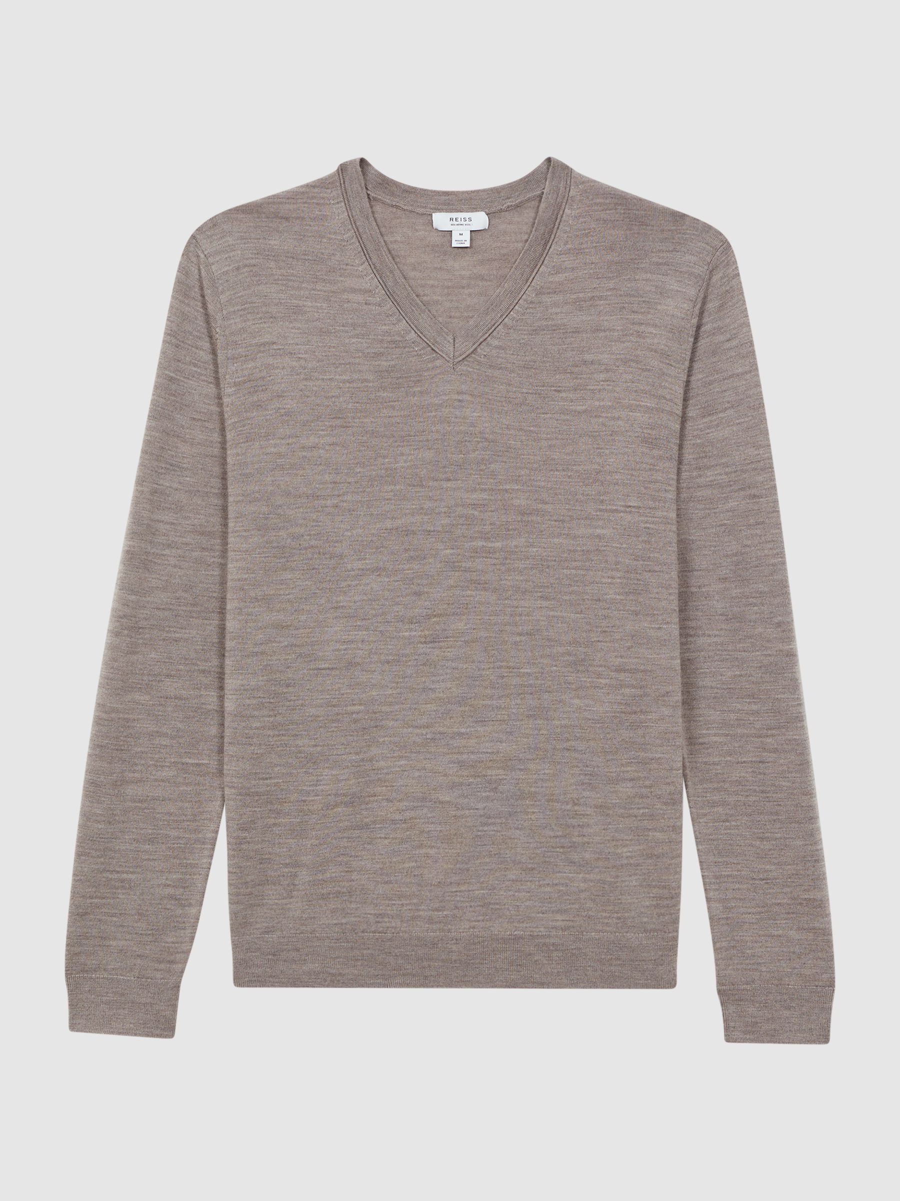 Merino Wool Jumper in Woodsmoke - Image 2 of 5