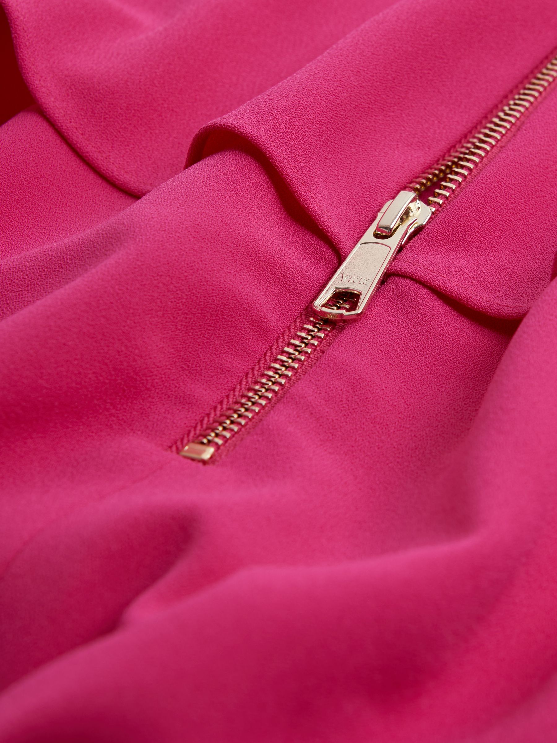 Florere Relaxed Fit Cape Sleeve Mini Dress in Bright Pink - Image 6 of 6