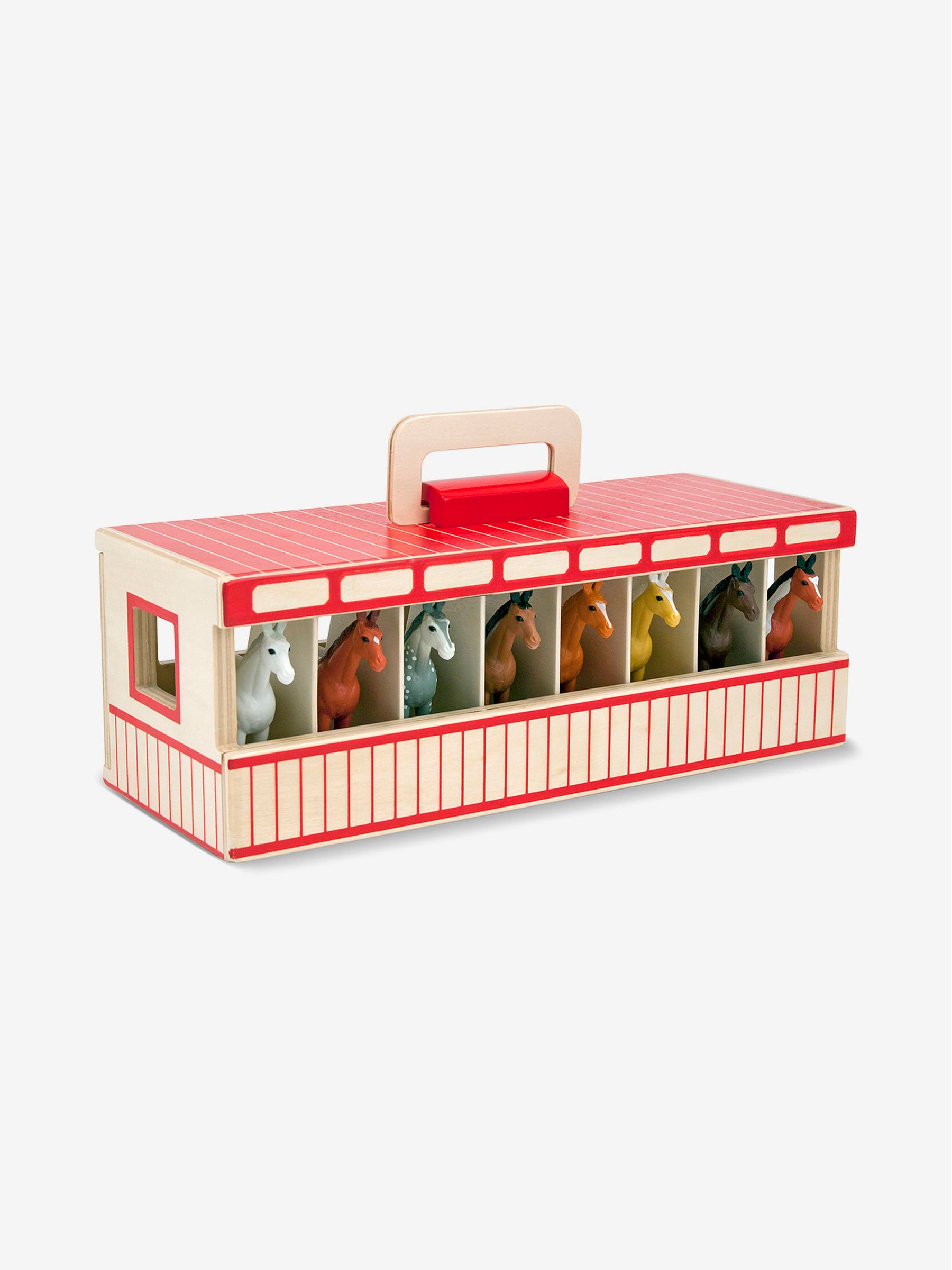 Melissa & Doug Take-Along Show-Horse Stable Play Set - Image 2 of 4