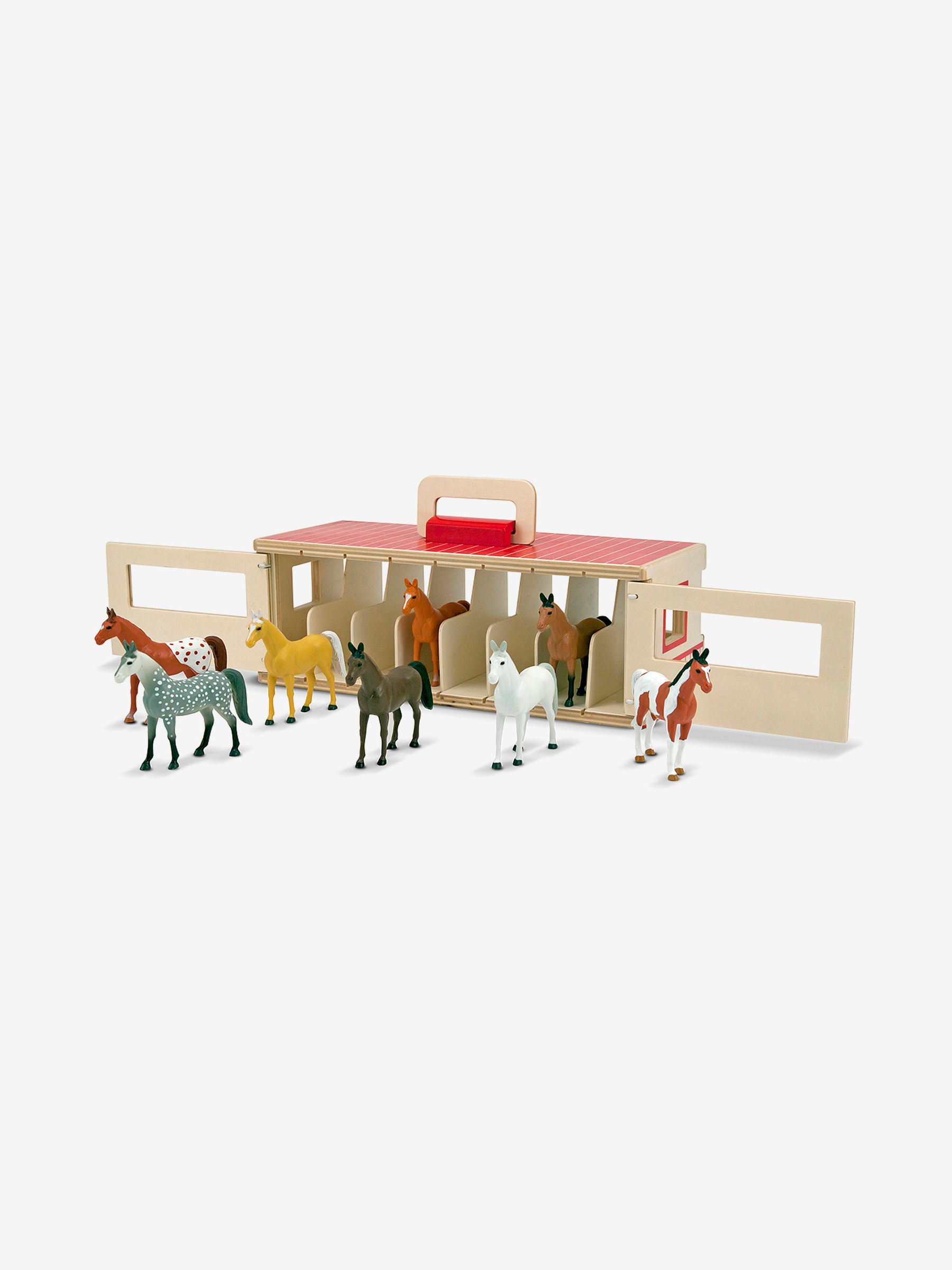 Melissa & Doug Take-Along Show-Horse Stable Play Set - Image 3 of 4