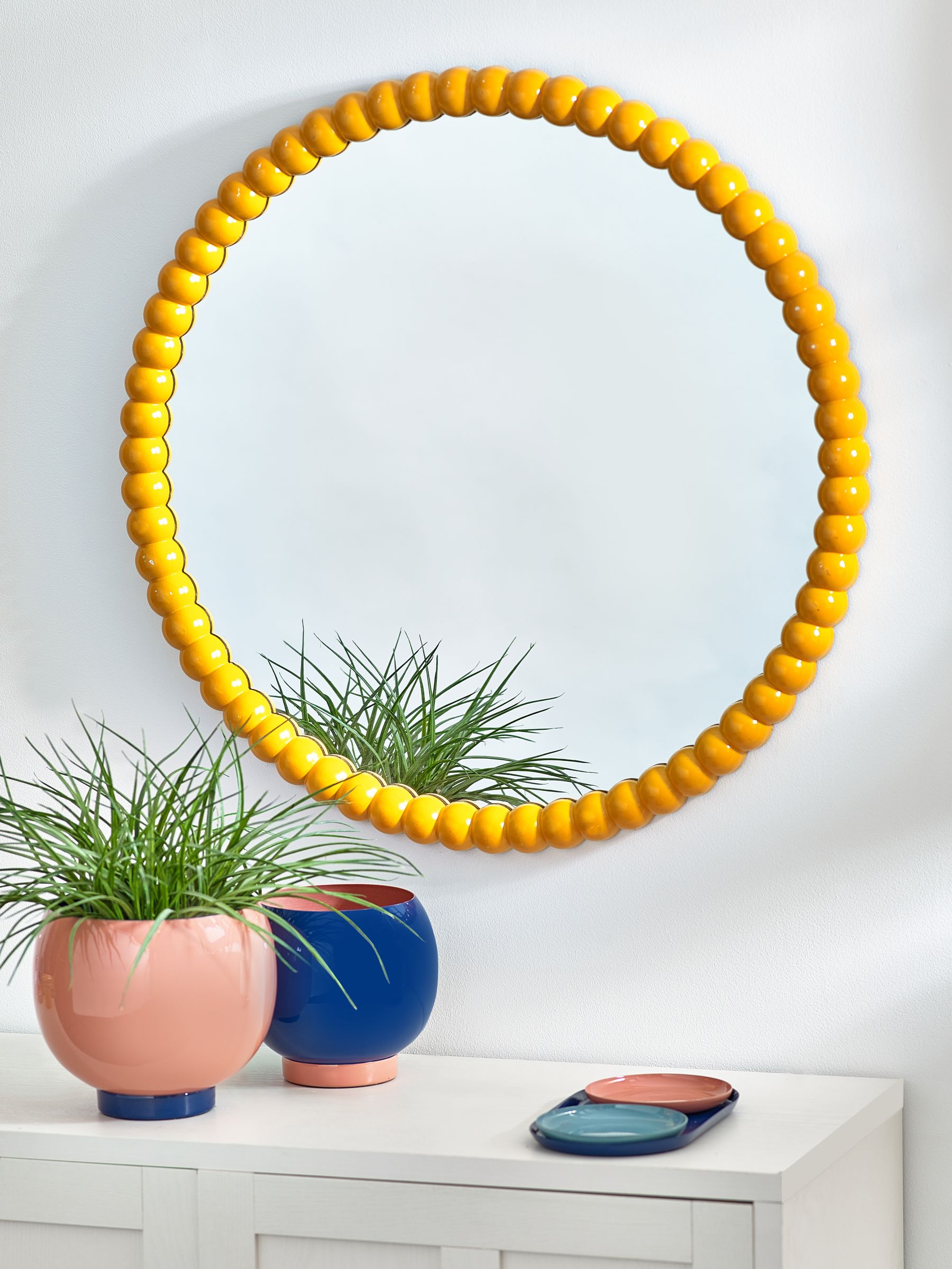 Novogratz Yellow Bobbly Mirror - Image 1 of 4