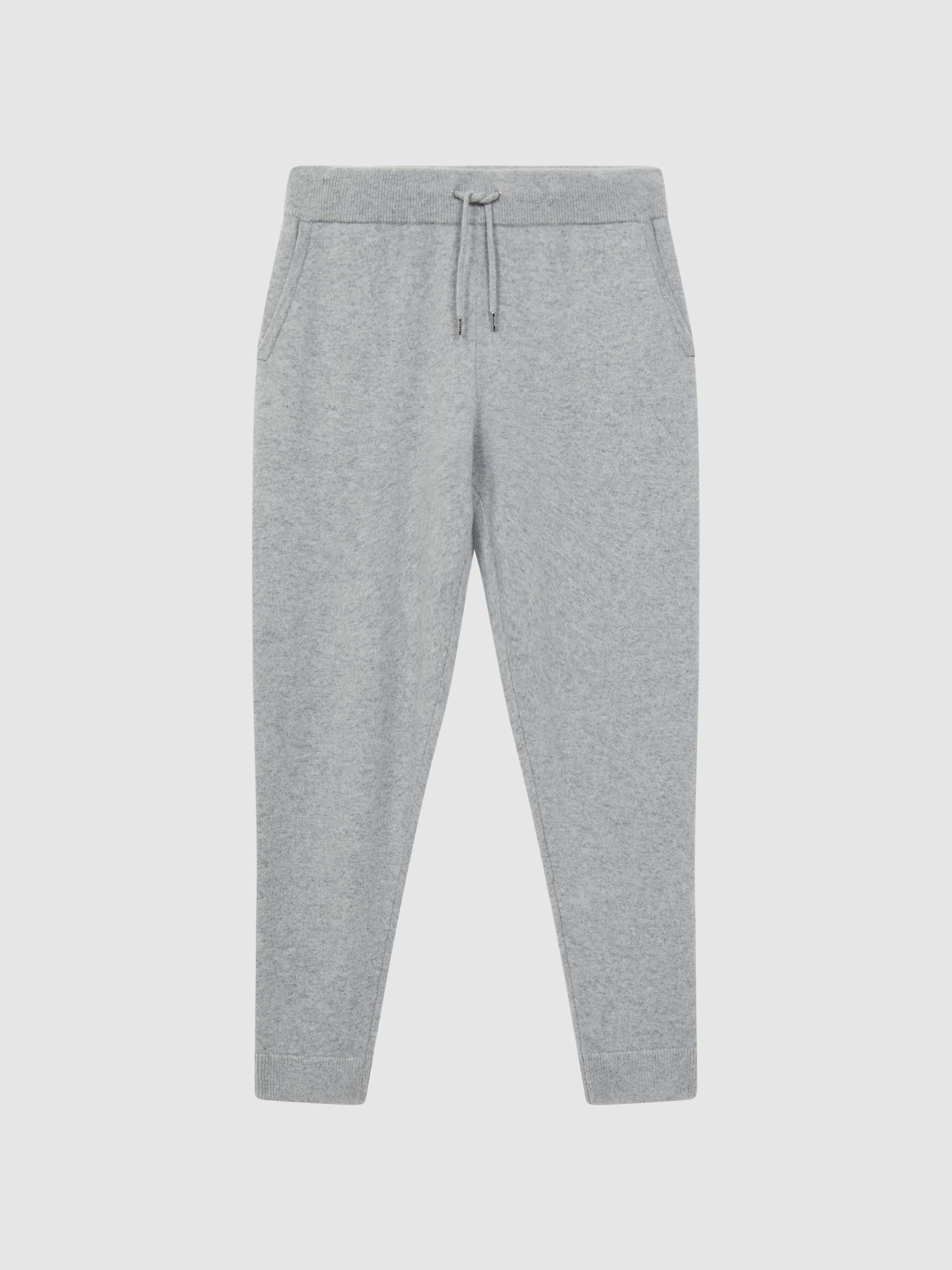 Atelier Cashmere Blend Joggers in Soft Grey Melange - Image 2 of 6