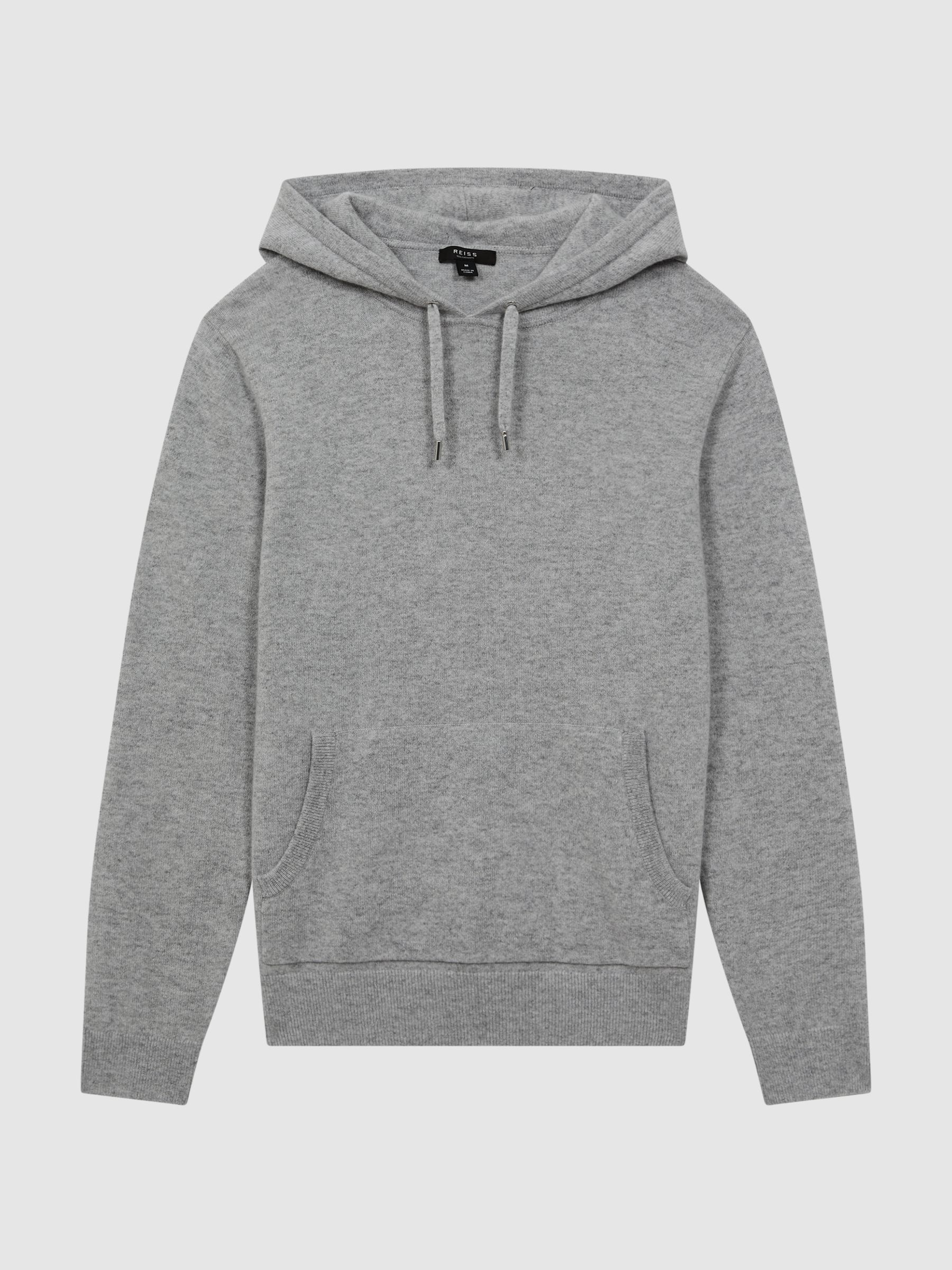 Atelier Cashmere Hoodie in Soft Grey Melange - Image 2 of 6