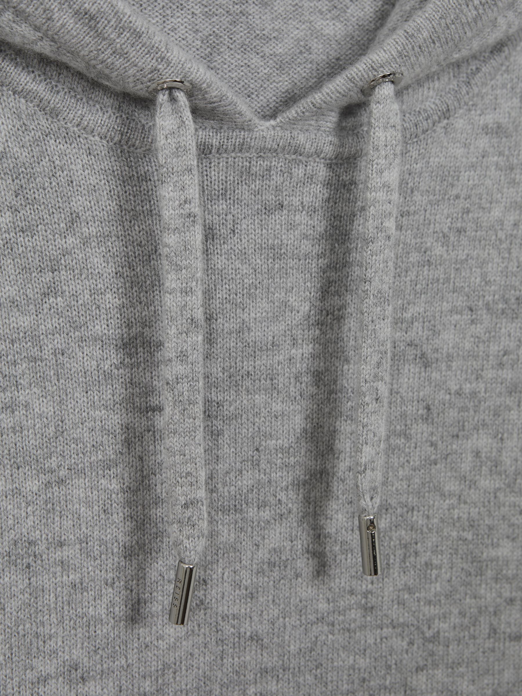 Atelier Cashmere Hoodie in Soft Grey Melange - Image 6 of 6