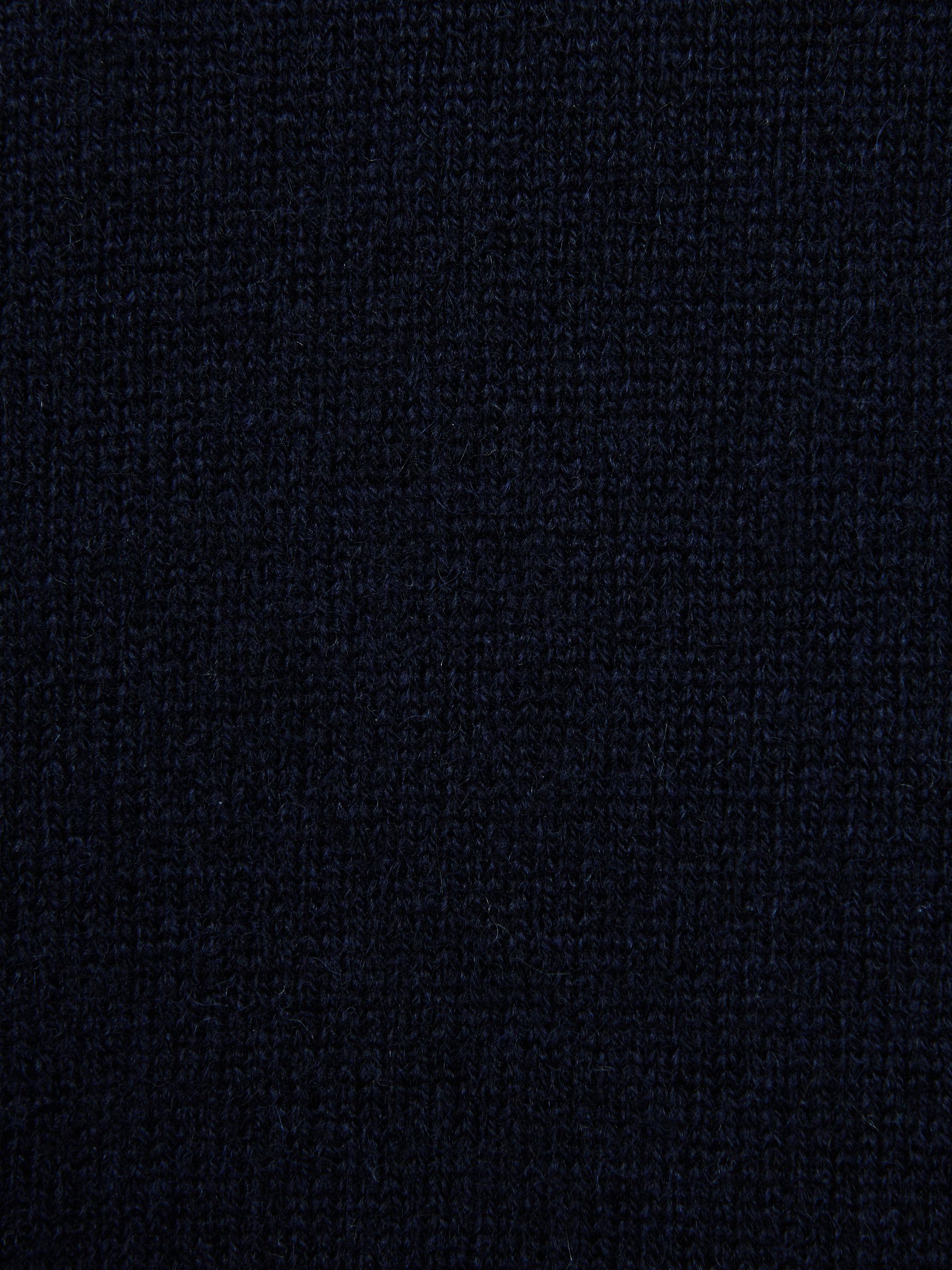 Atelier Cashmere Roll Neck Jumper in Navy - Image 6 of 6
