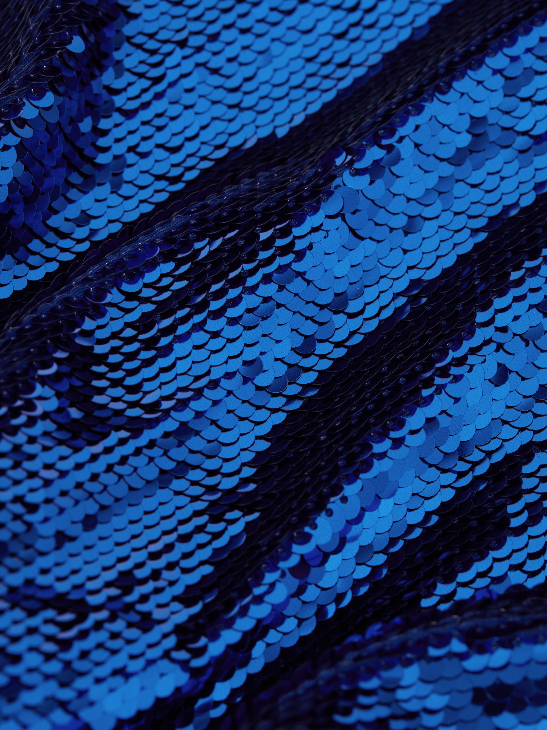 Halston Sequin Maxi Dress in Klein Blue - Image 5 of 5