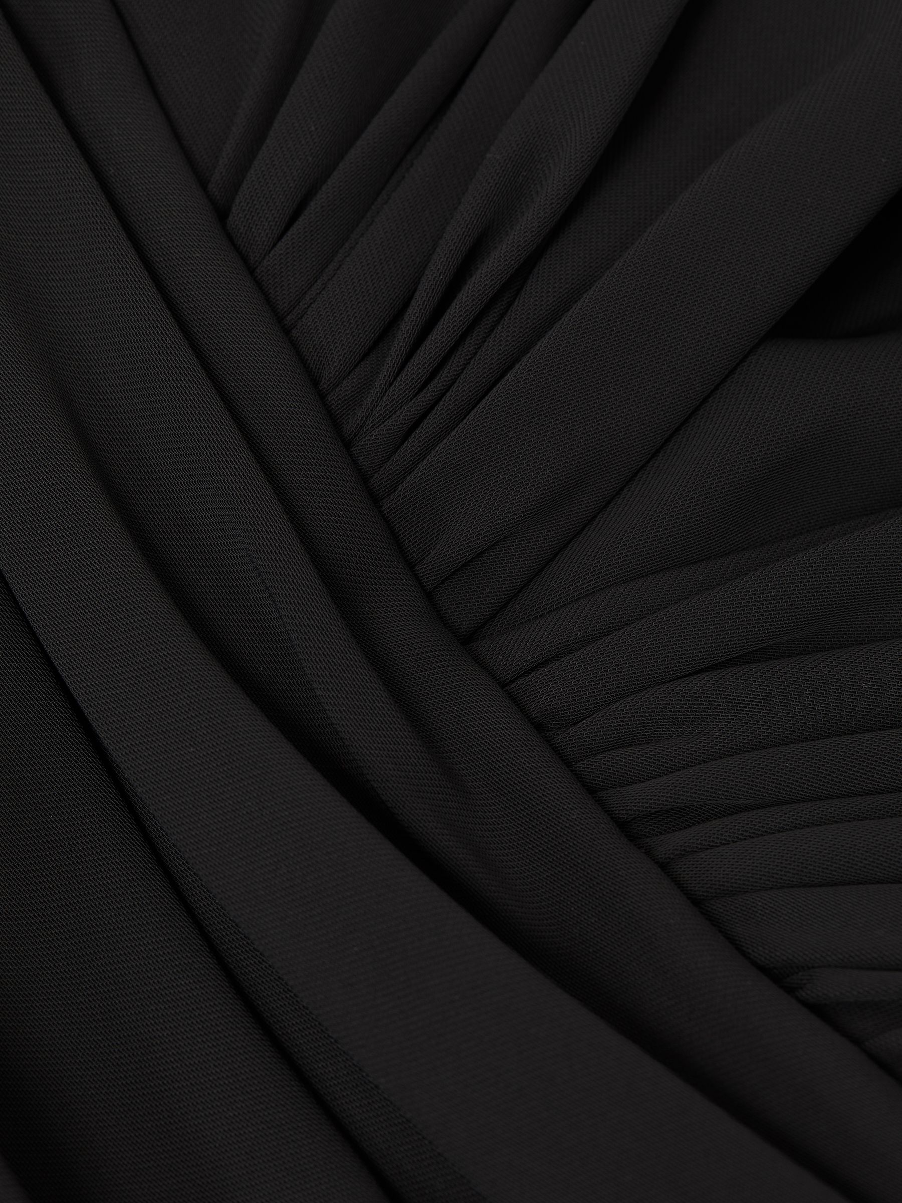 Halston Wrap Maxi Dress in Black - Image 6 of 6