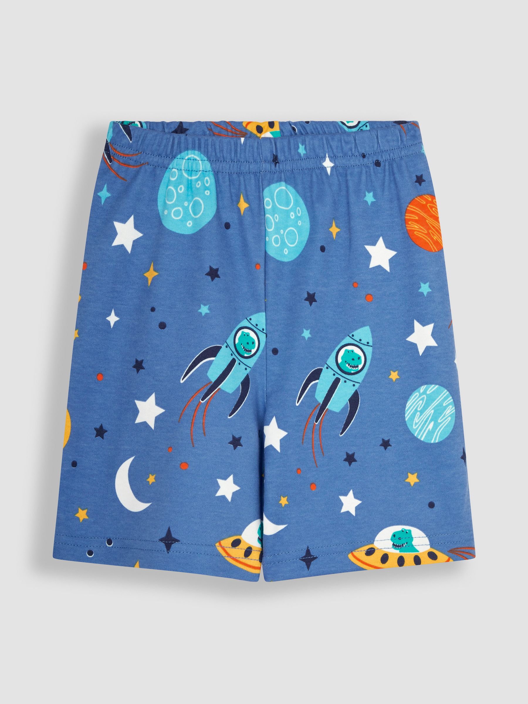 Glow In The Dark Jersey Pyjamas in Space - Image 5 of 7