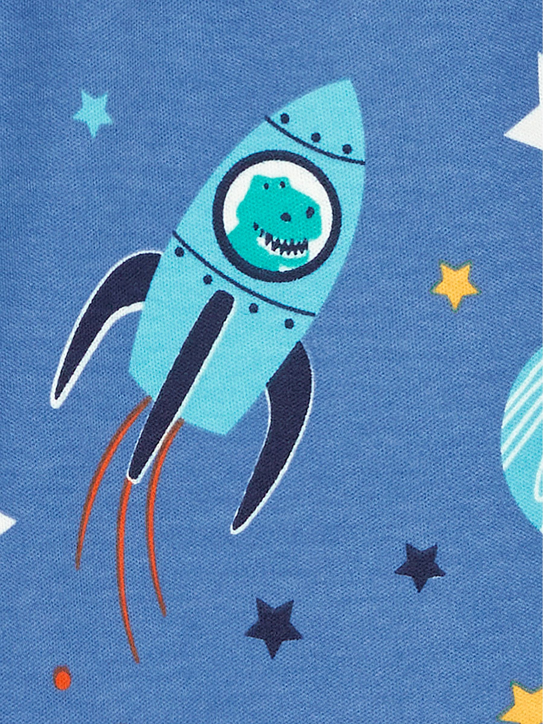 Glow In The Dark Jersey Pyjamas in Space - Image 7 of 7